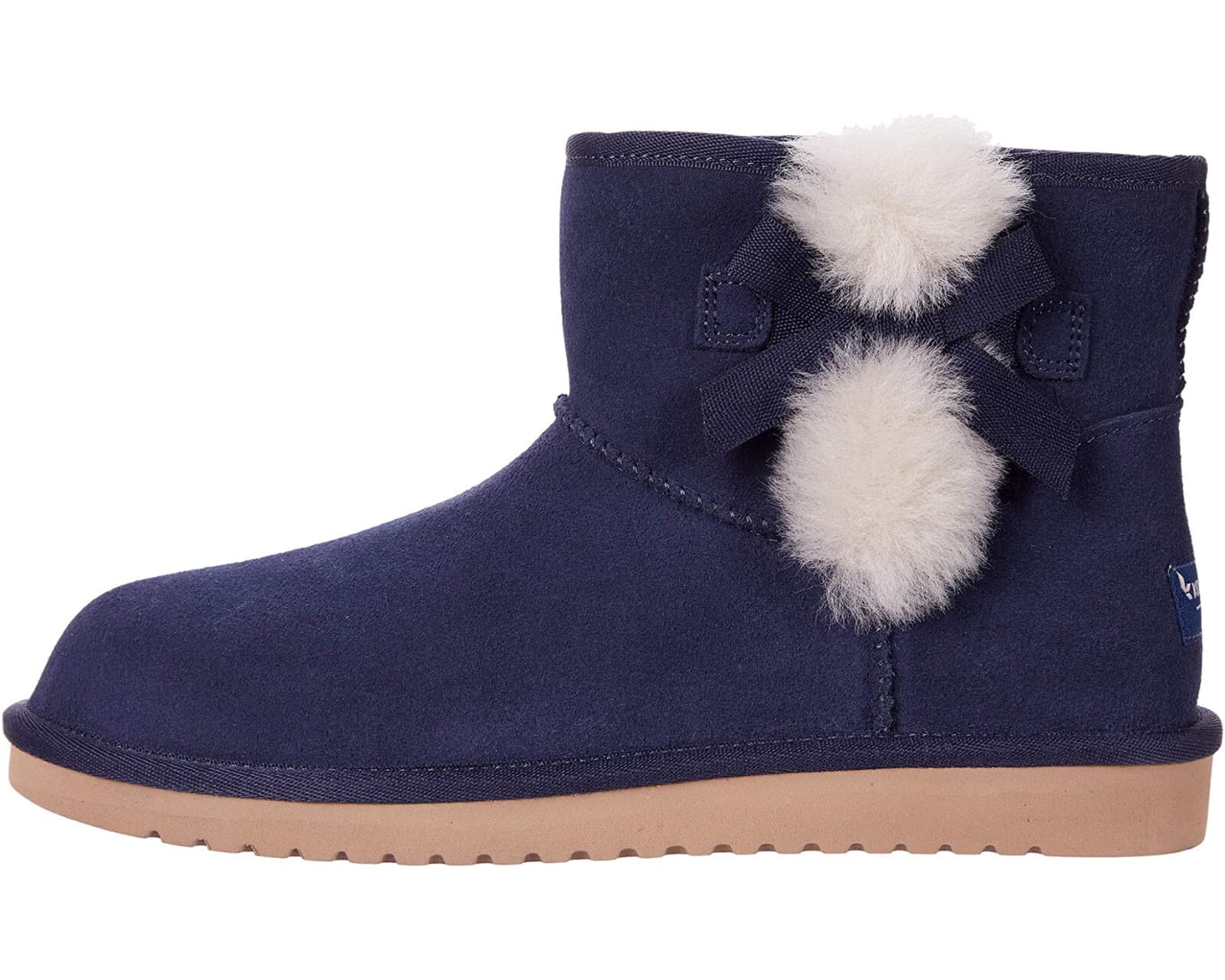 Koolaburra by UGG Victoria Mini Blue Suede sheepskin sockliner Boots Women's US8 - Thumbnail 4