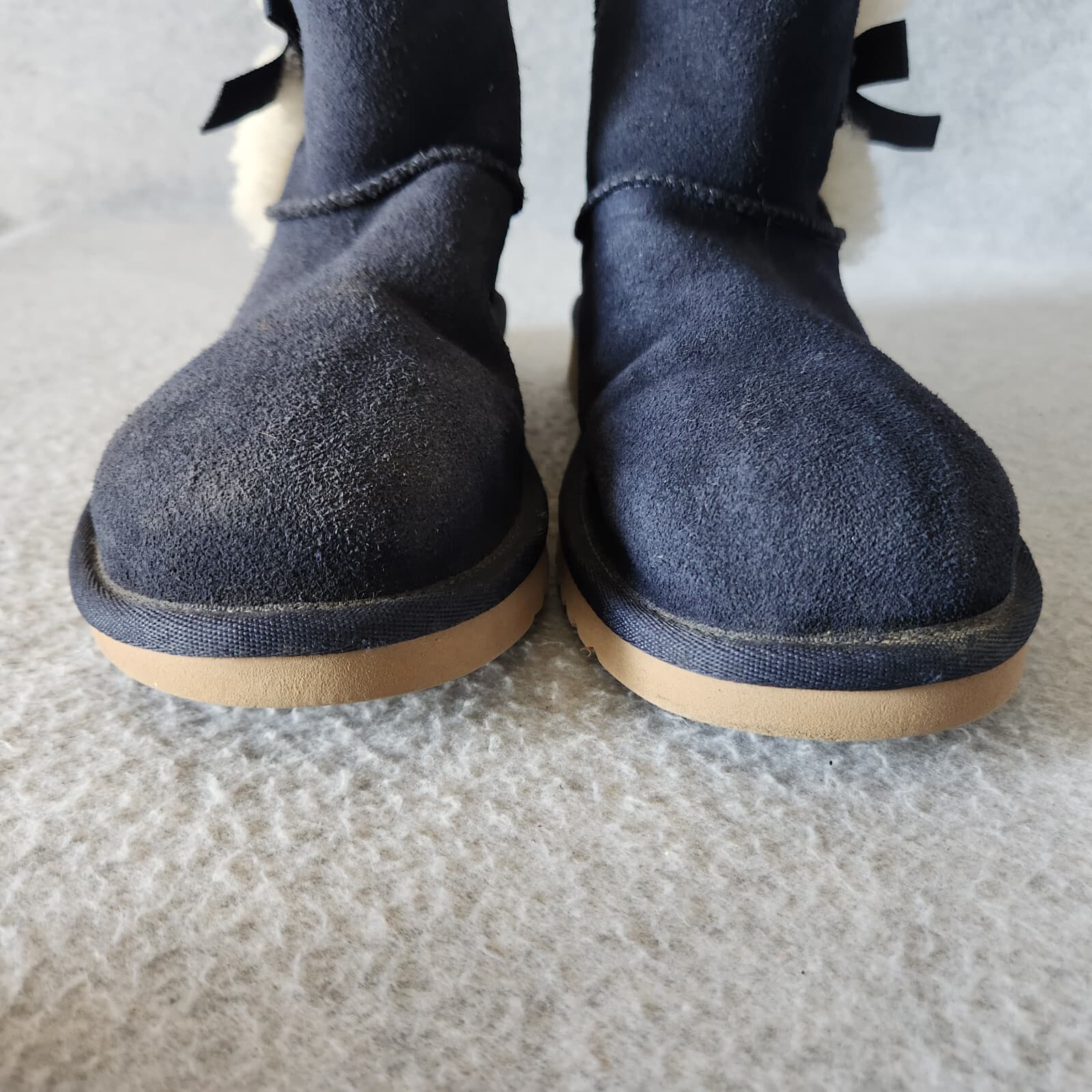 Koolaburra by UGG Victoria Mini Blue Suede sheepskin sockliner Boots Women's US8 - Thumbnail 11
