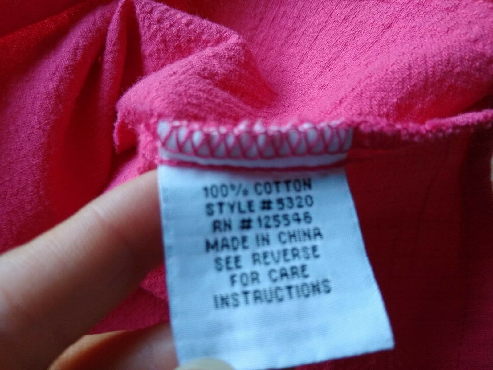 Habitat Clothes to Live In Tunic Top Button Front-Back Pocket Pink Oversize XS - Thumbnail 8