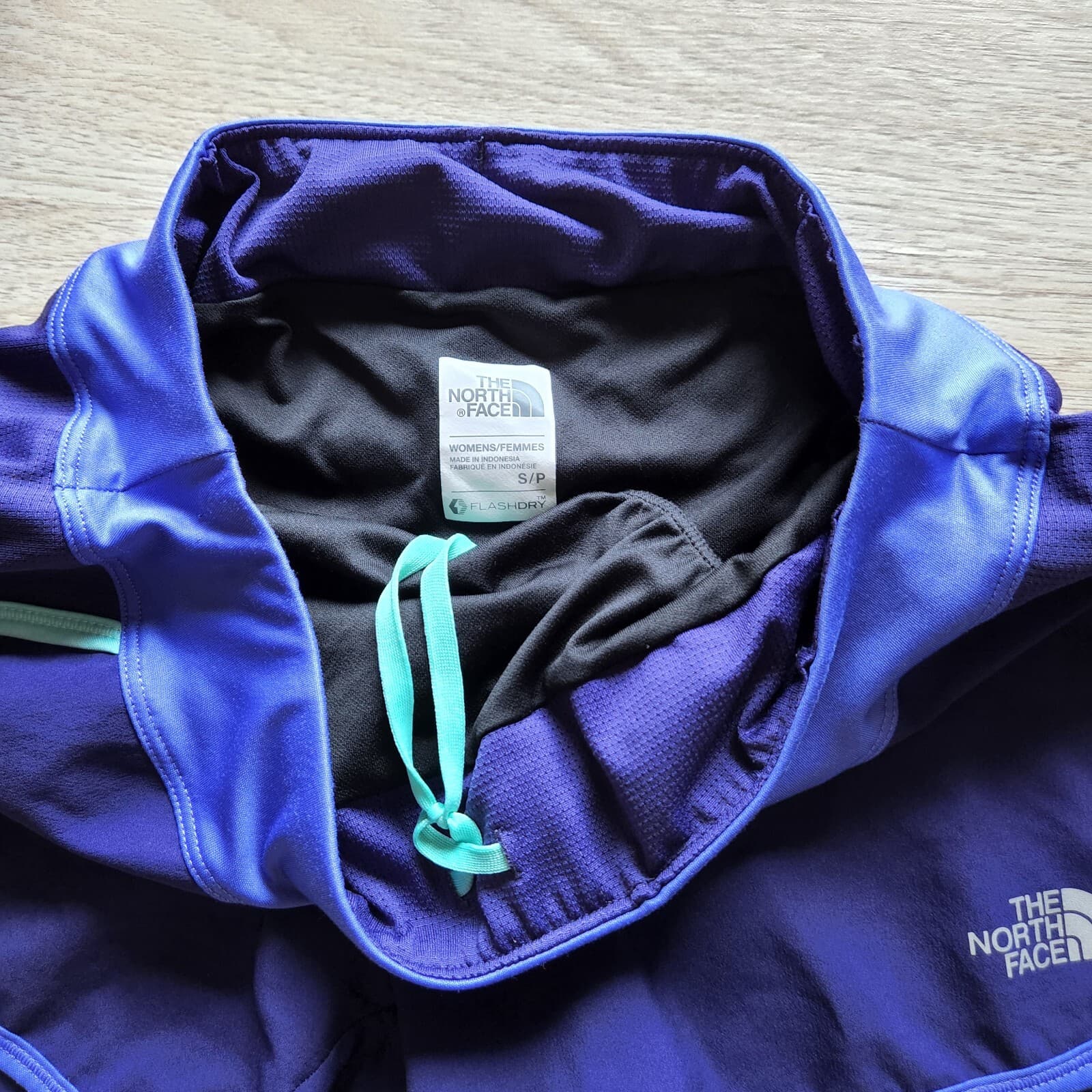 The North Face Flashdry Activewear Shorts Drawstring Zip-Pocket Purple Women S - Thumbnail 3