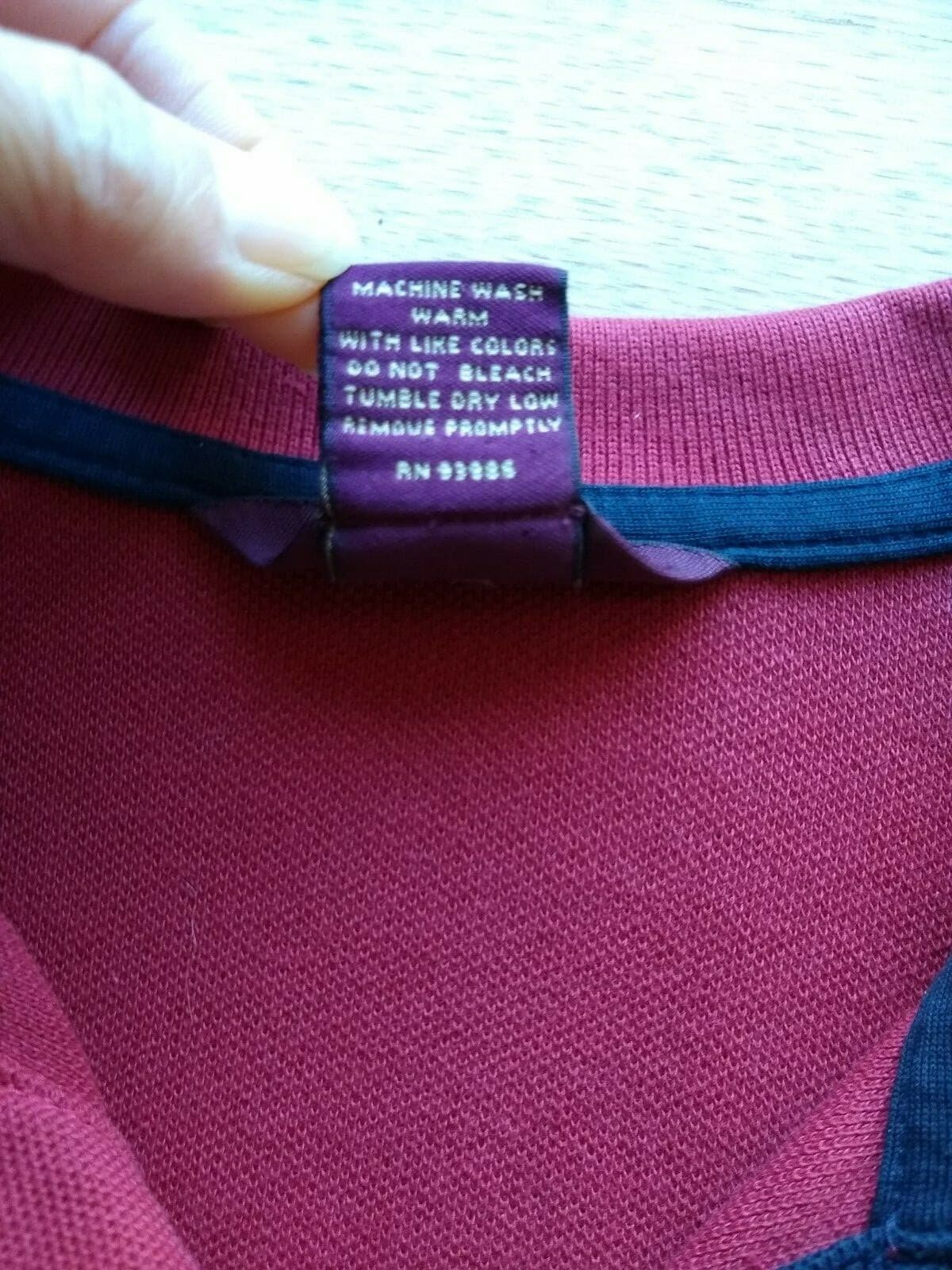 BROOKS BROTHERS 346 100%Cotton Performance Knit Polo Shirt Long Sleeve Red Sz.XL - Thumbnail 4
