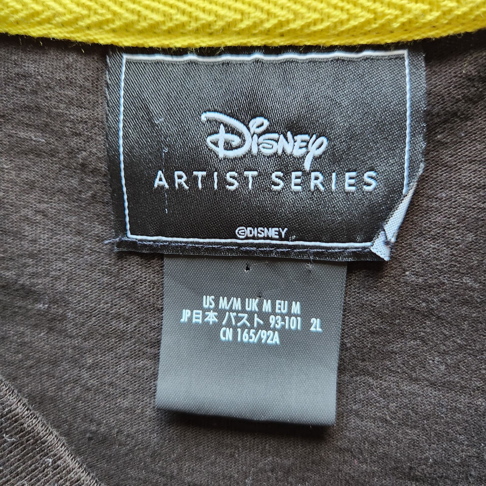 Disney Artist Series Graphic Mickey T-Shirt Short Sleeve Pocket Black Unisex M - Thumbnail 7