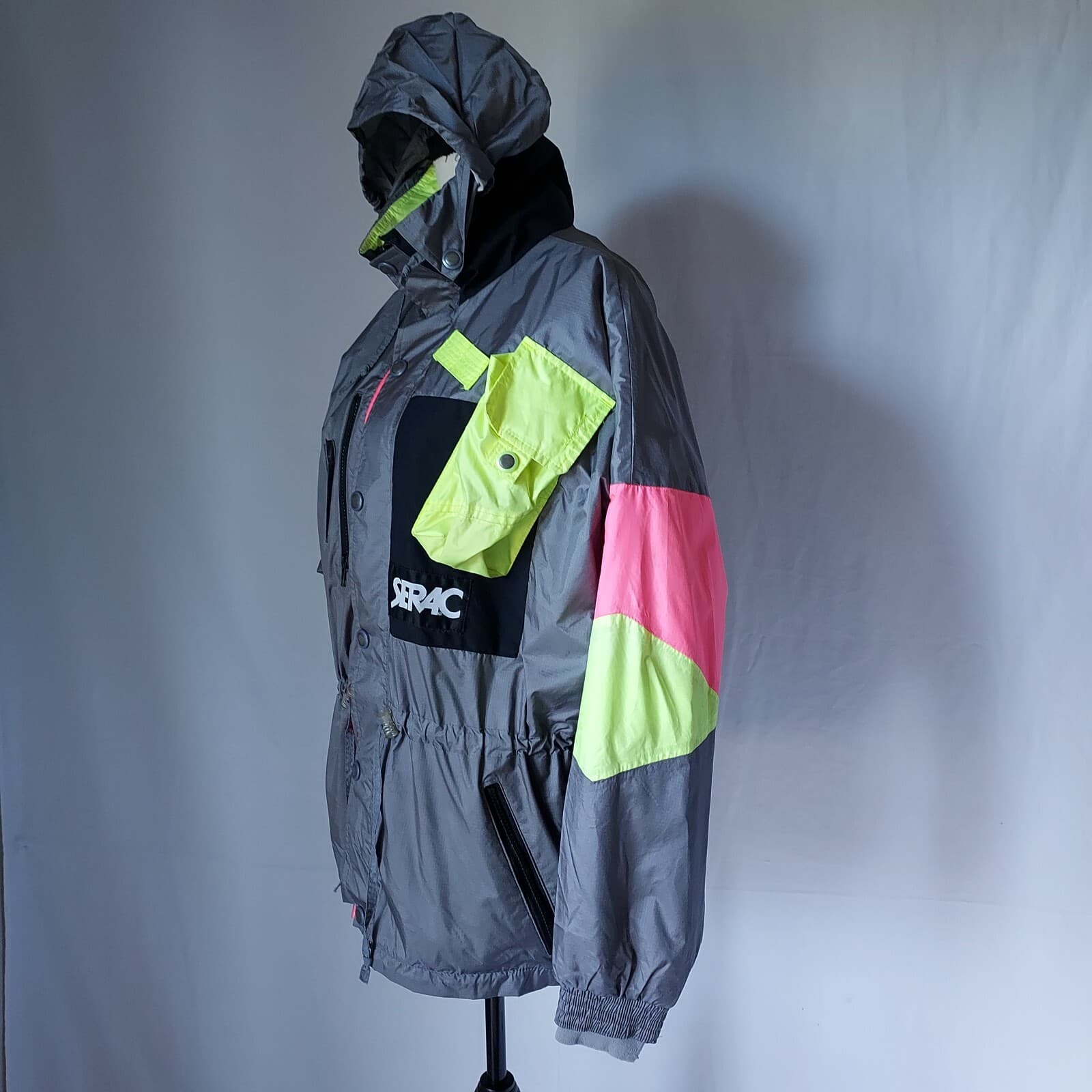 Vingate Serac Helicopter Skiwear Hooded Jacket Waterproof Zip-Snap Multicolor 38 - Thumbnail 3