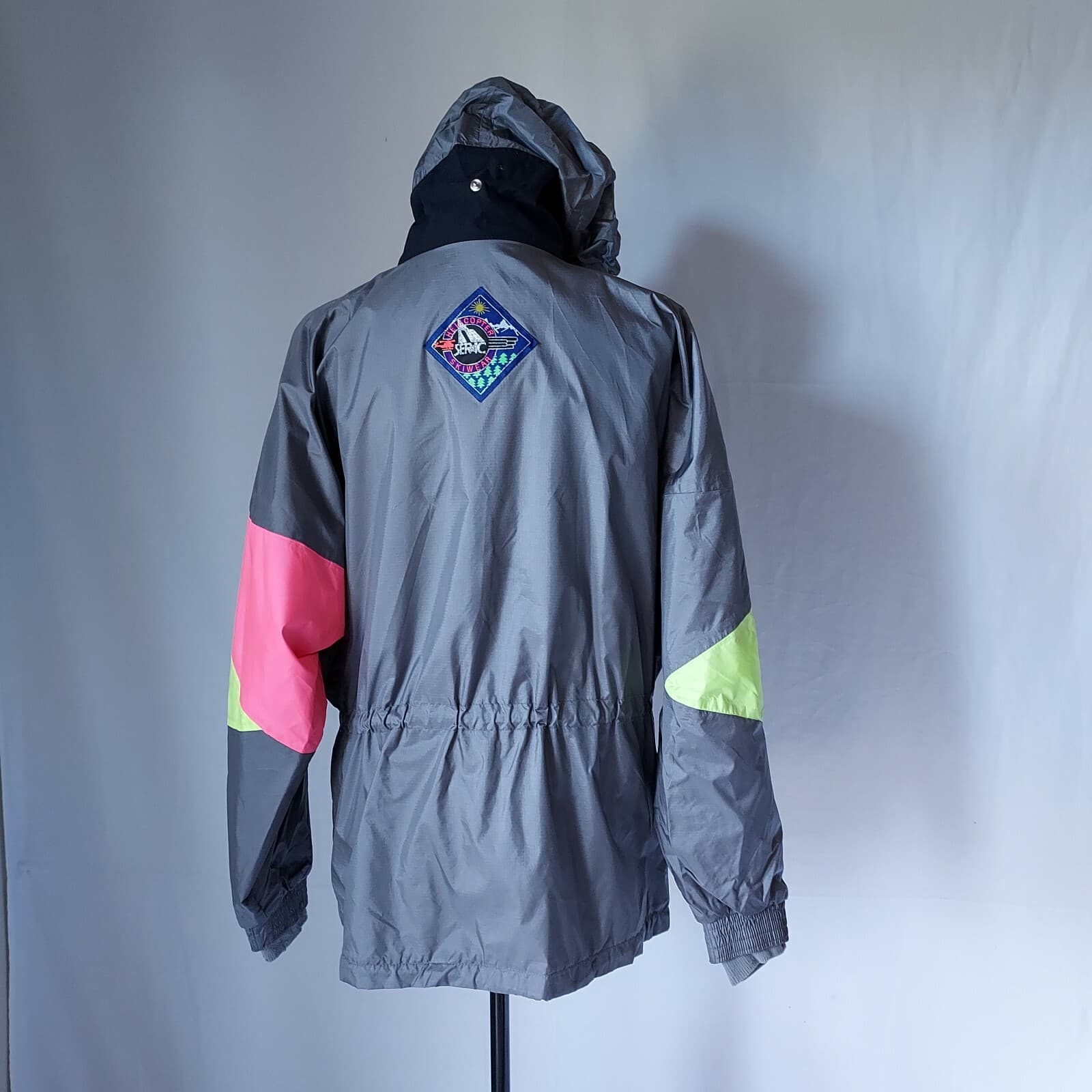 Vingate Serac Helicopter Skiwear Hooded Jacket Waterproof Zip-Snap Multicolor 38 - Thumbnail 4