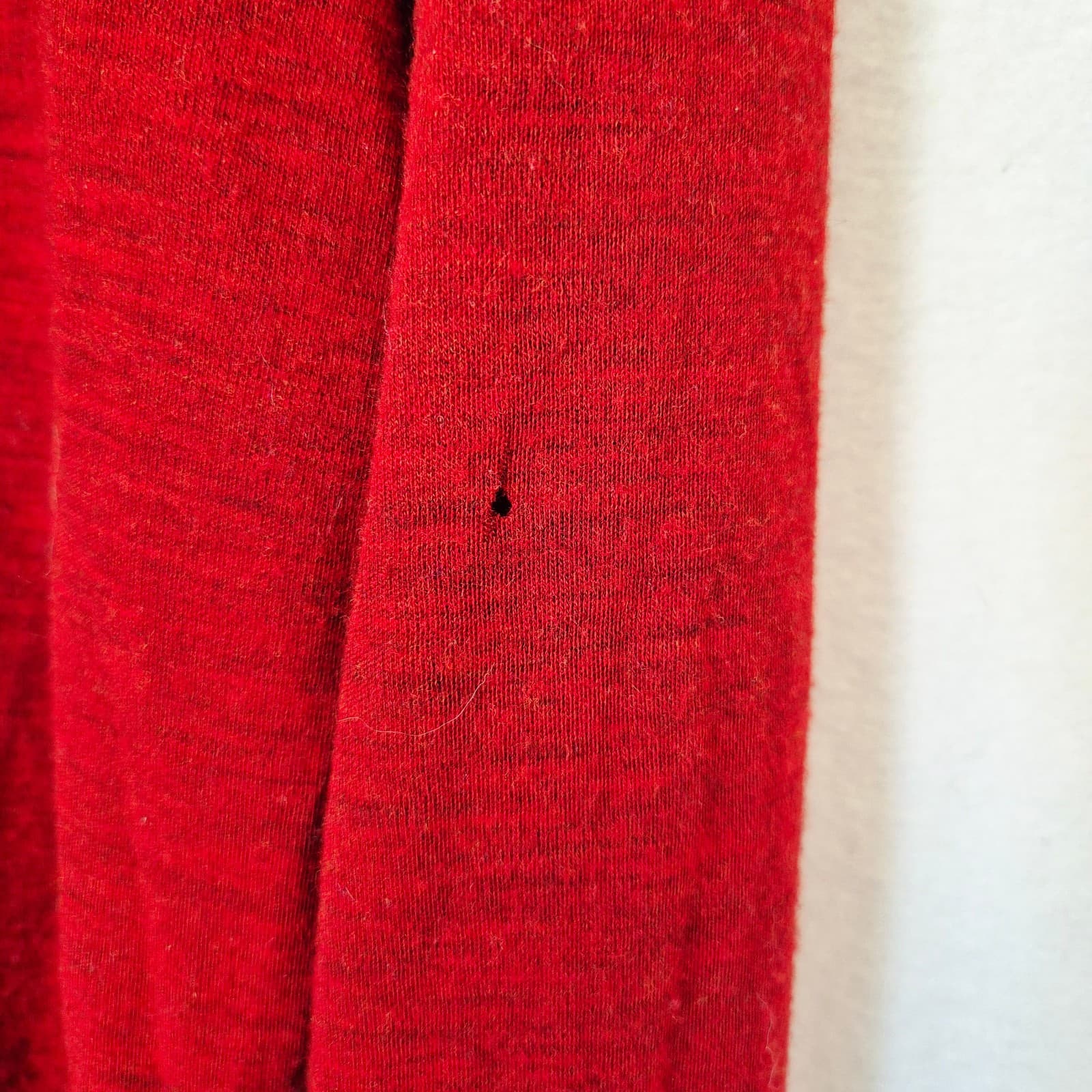 Smartwool Merino Wool Men's L 1/4 Zip Mock Neck Baselayer Shirt Long Sleeve Red - Thumbnail 6