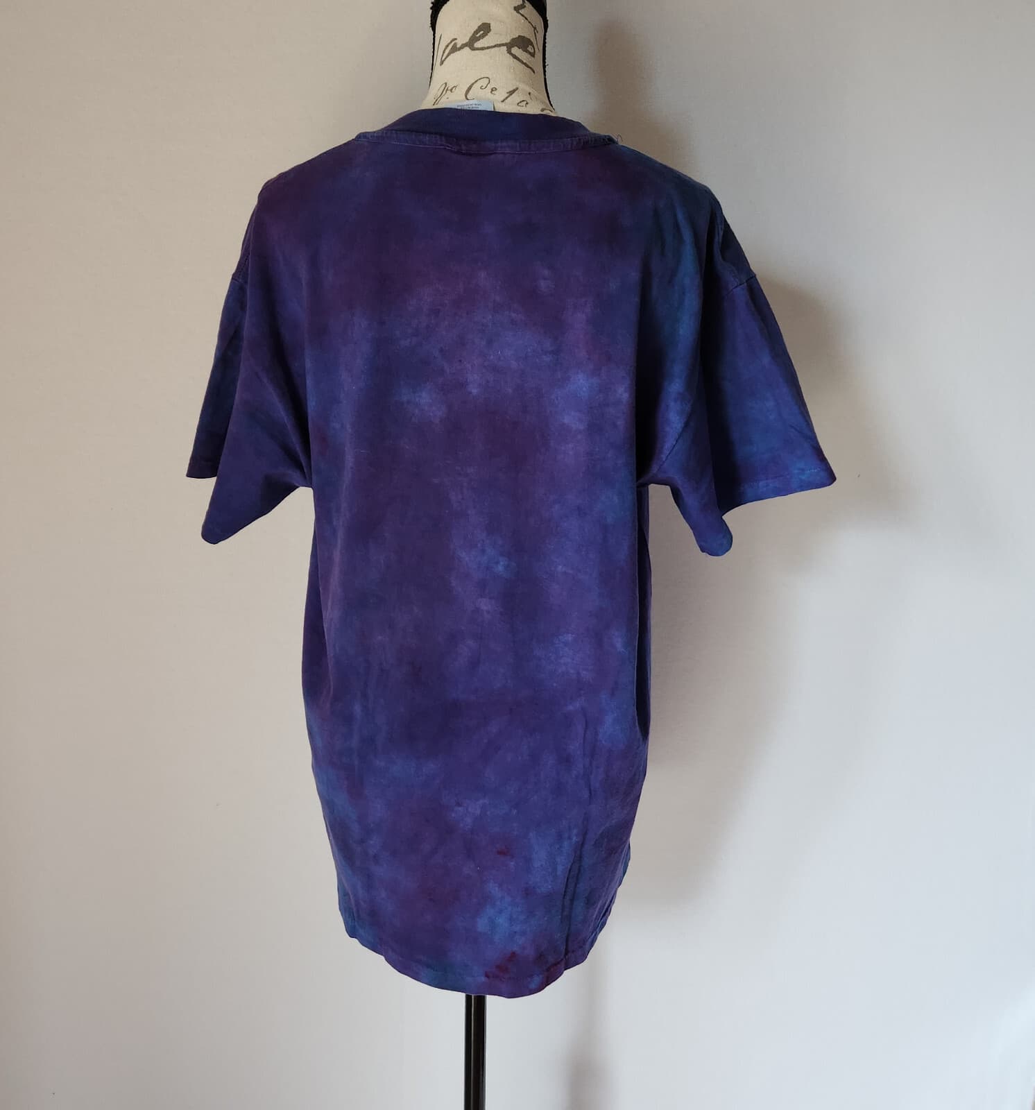 Vintage Hanes P.F.D USA Made Tie Dye Graphic T-Shirt Short Sleeve Purple Adult M - Thumbnail 6