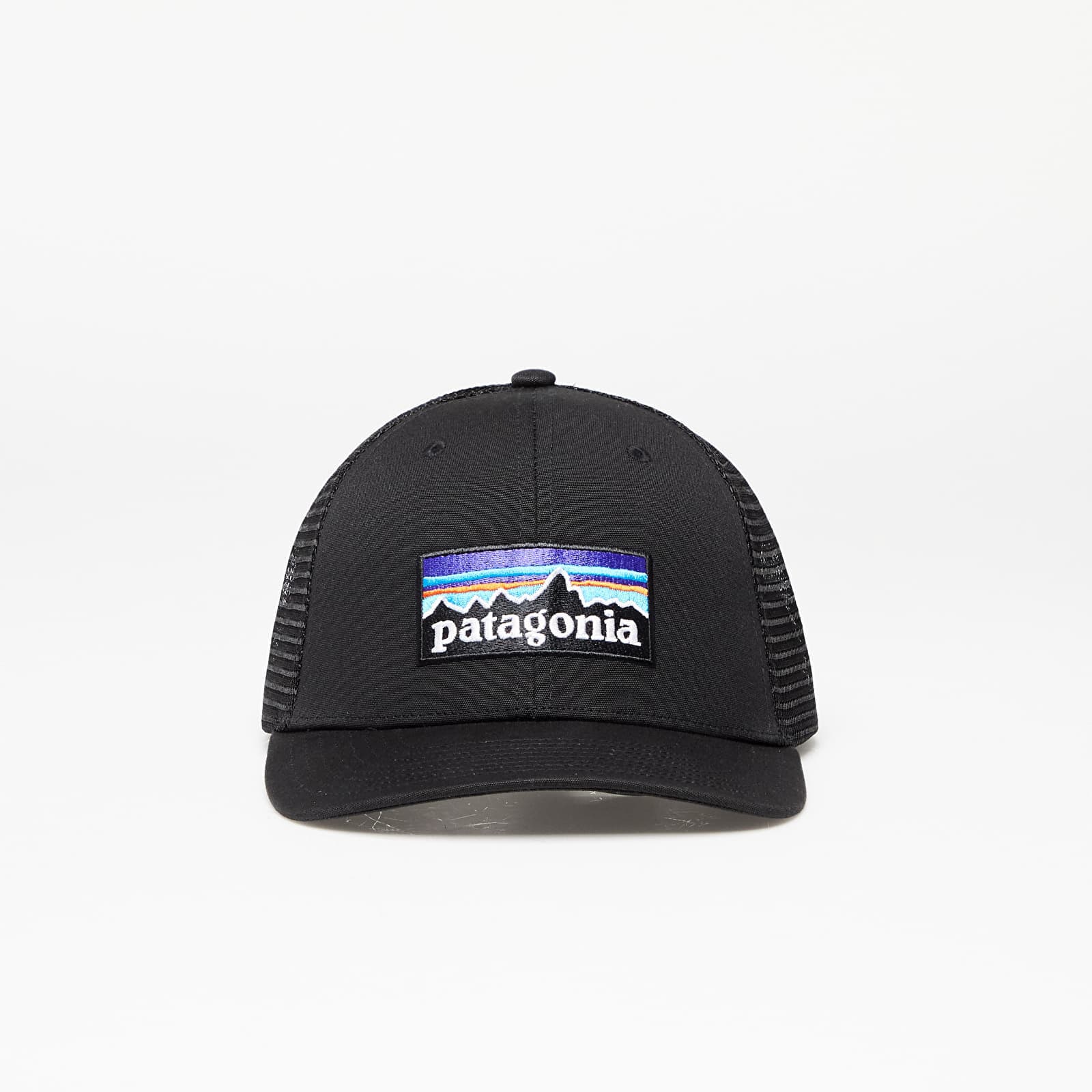 Patagonia P-6 Logo Trucker Hat Snapback-Adjuster Mashback Canvas Netplus Black - Thumbnail 3
