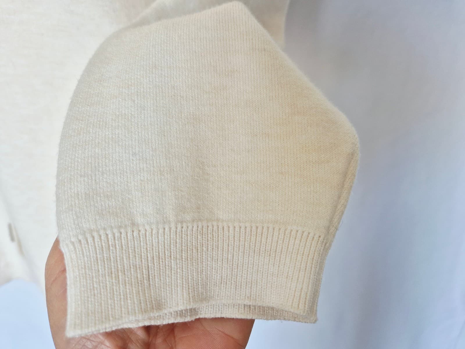 Wilfred Free Aritzia Ronnie Sweater Long Knit Relaxed Shirt Jacket Cream Size XS - Thumbnail 9