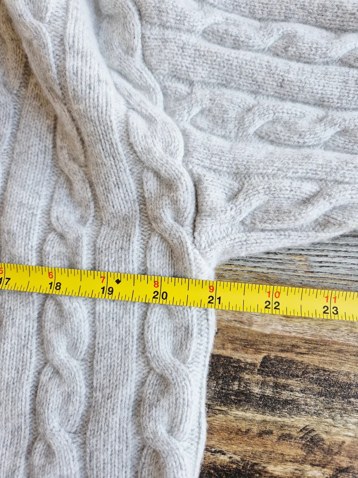 Aritzia Sunday Best Wool Blend Octavia Zip Hoodie Crop Sweater Cableknit Gray XS - Thumbnail 14