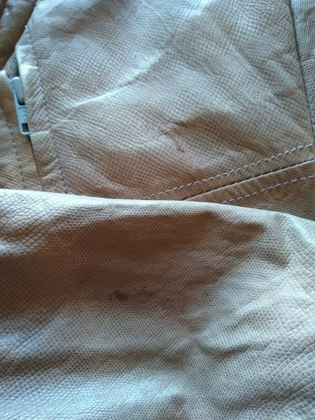 Vintage North Beach Leather San Francisco Tan/Brown Leather Jacket Zip-up Sz.12 - Thumbnail 12