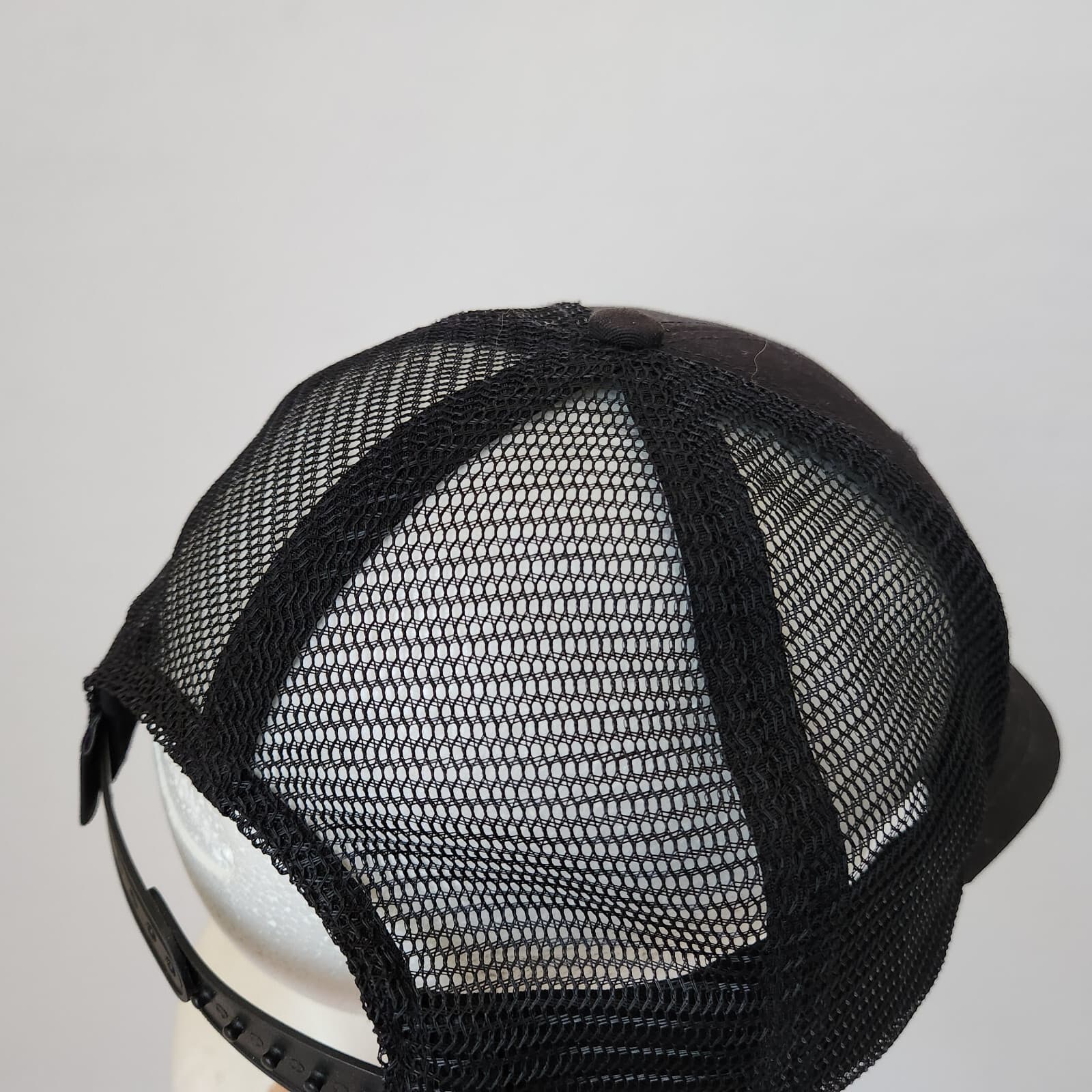 Patagonia P-6 Logo Trucker Hat Snapback-Adjuster Mashback Canvas Netplus Black - Thumbnail 10