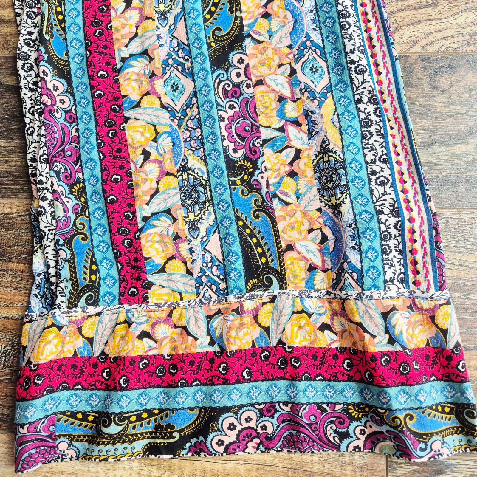 NWoT Anthropologie Calais Floral Bohemian Wide-Leg Jumpsuit Pocket Women's XS - Thumbnail 13
