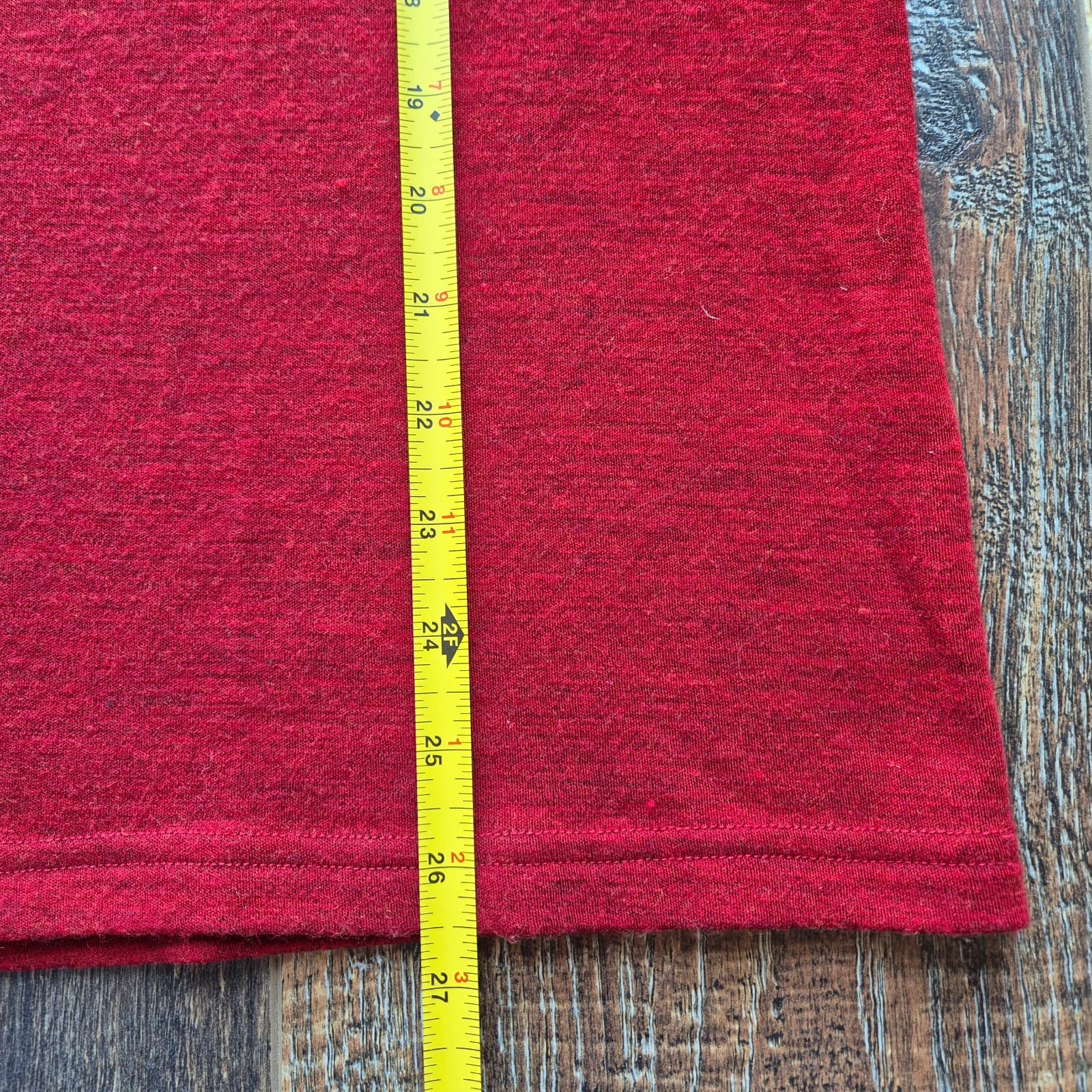 Smartwool Merino Wool Men's L 1/4 Zip Mock Neck Baselayer Shirt Long Sleeve Red - Thumbnail 14