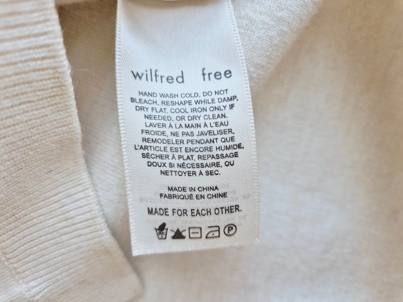 Wilfred Free Aritzia Ronnie Sweater Long Knit Relaxed Shirt Jacket Cream Size XS - Thumbnail 11