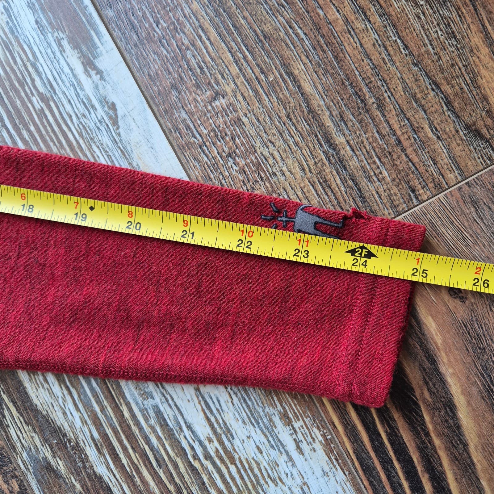 Smartwool Merino Wool Men's L 1/4 Zip Mock Neck Baselayer Shirt Long Sleeve Red - Thumbnail 12