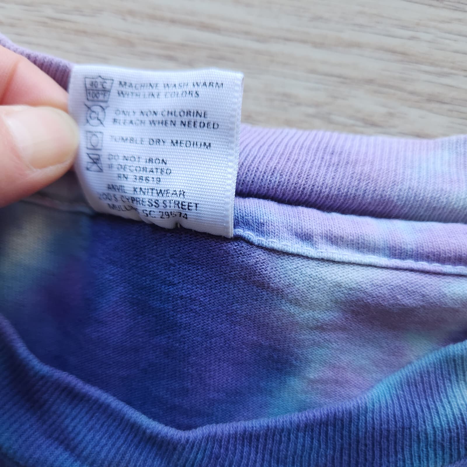 Vintage'95 Jerry Garcia Grateful Dead T-Shirt Not Fade Away Tie Dye Cotton Sz.L - Thumbnail 6