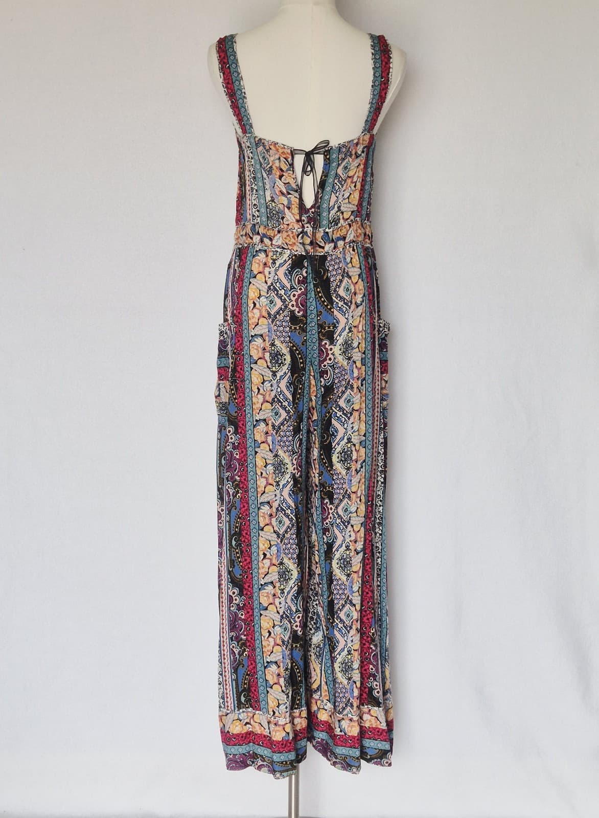 NWoT Anthropologie Calais Floral Bohemian Wide-Leg Jumpsuit Pocket Women's XS - Thumbnail 10
