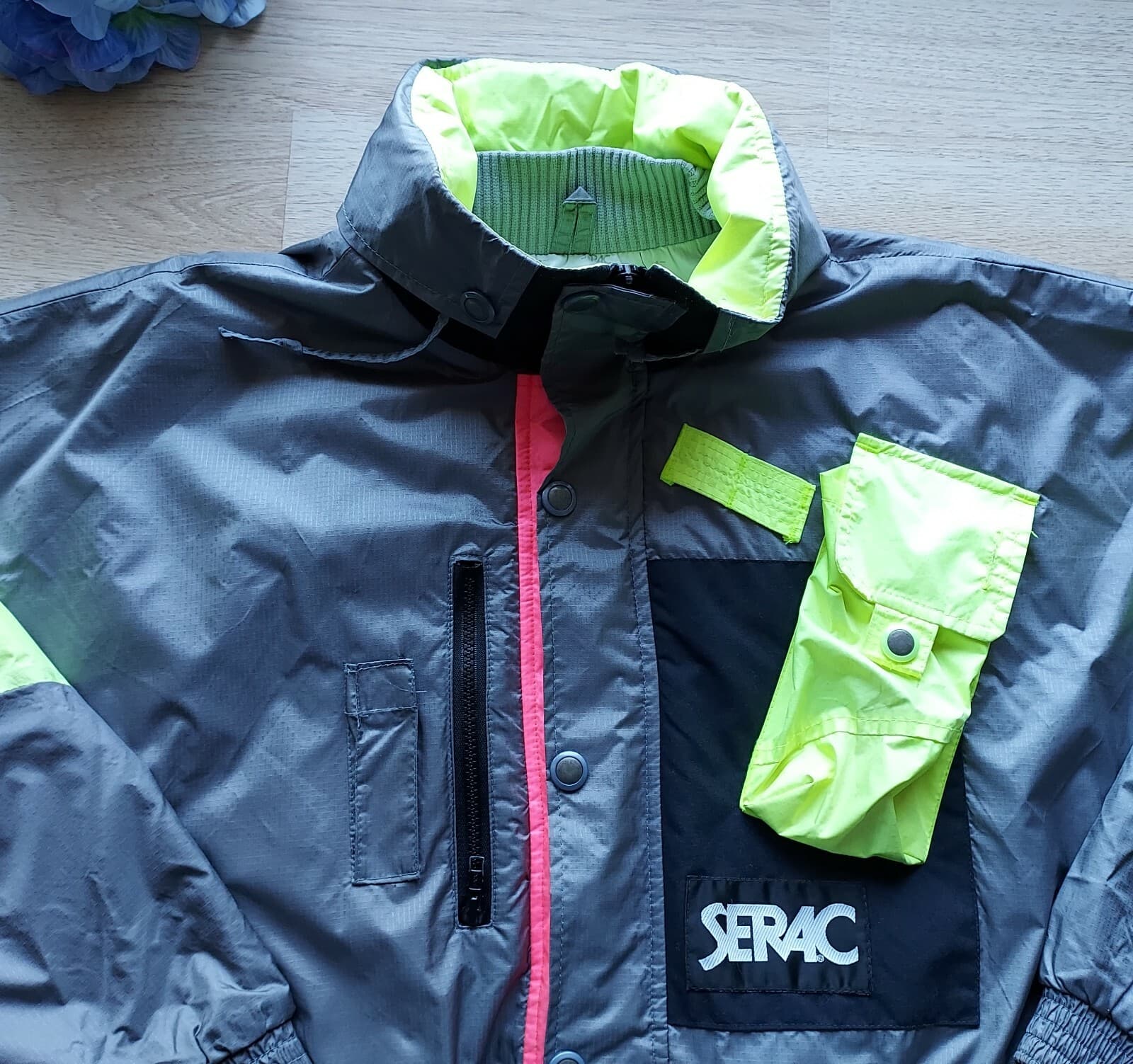 Vingate Serac Helicopter Skiwear Hooded Jacket Waterproof Zip-Snap Multicolor 38 - Thumbnail 7