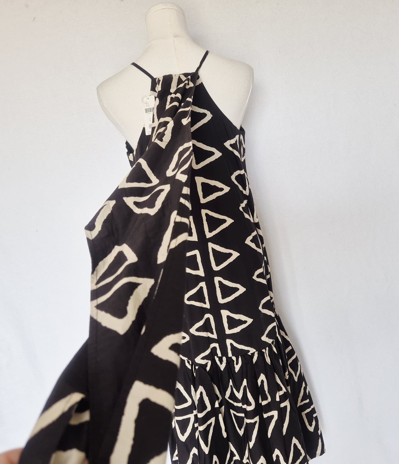 NEW Corey Lynn Calter Anthropologie Keyanna Midi Dress Halter-Neck Black Size S - Thumbnail 10