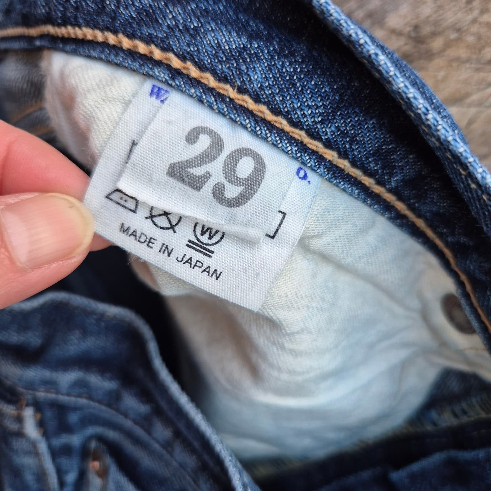 Warehouse & Co Made in Japan Lot 900XX Button-Fly Slim Tapered Jean Blue Mens 29 - Thumbnail 6