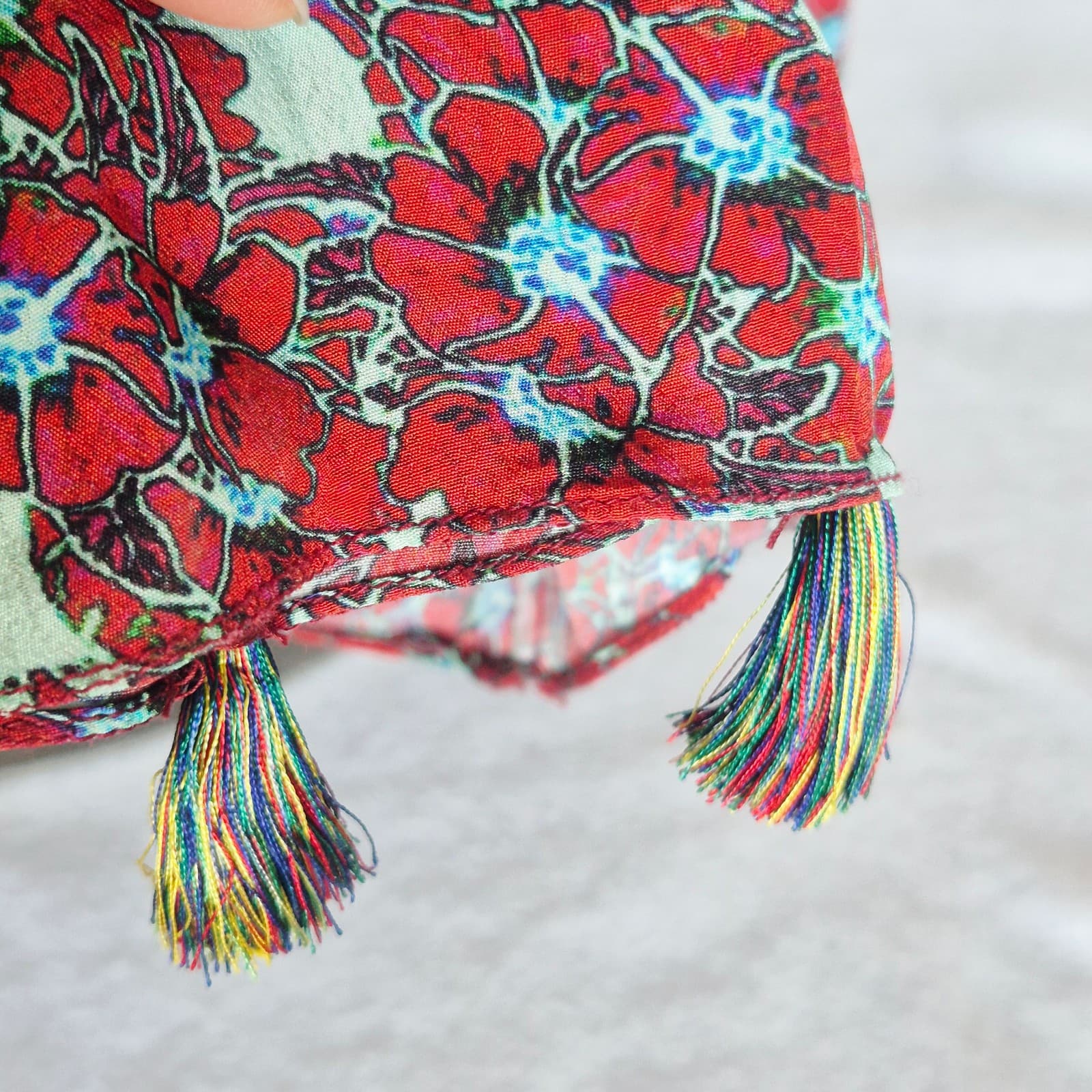 NEW Bhanuni Jyoti Anthropoloe Marala Boho-Chic Tiered Maxi Dress Belt Sz.2 $230 - Thumbnail 10