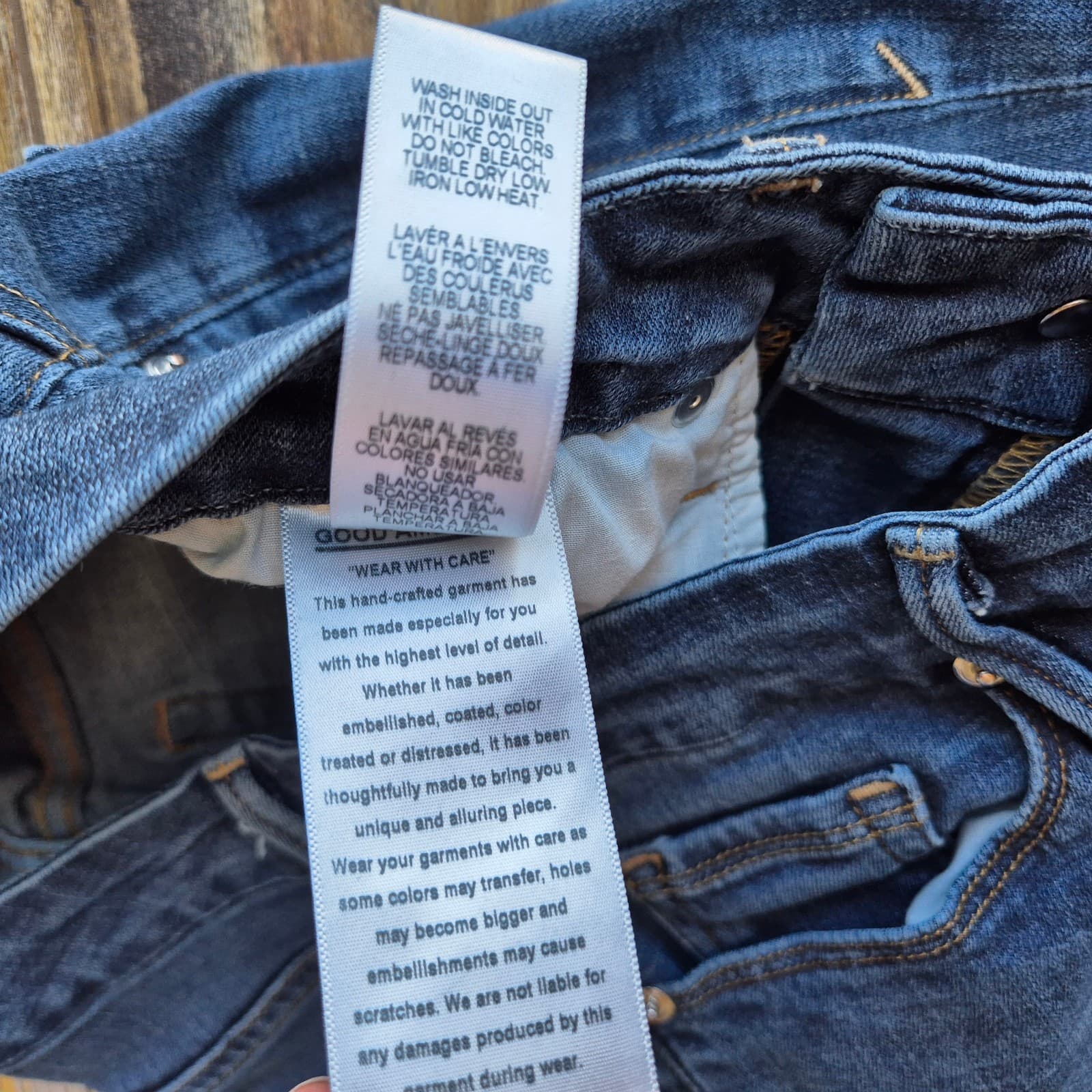 Good American Good Legs High Rise Skinny Jeans Zip Stretch Blue089 Women's 6/28 - Thumbnail 12