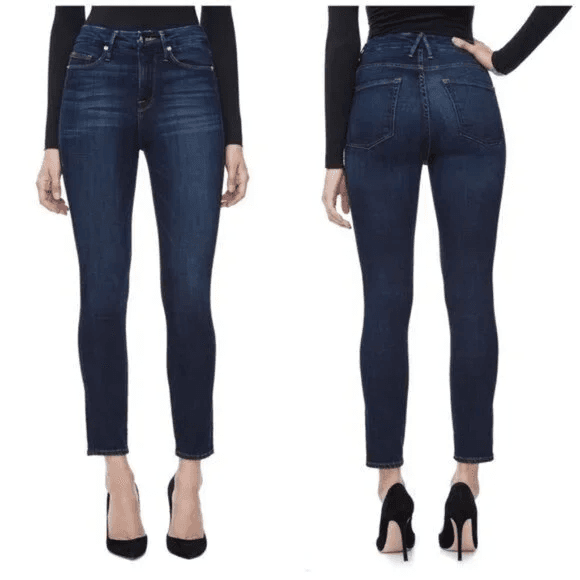 Good American Good Legs High Rise Skinny Jeans Zip Stretch Blue089 Women's 6/28 - Thumbnail 2