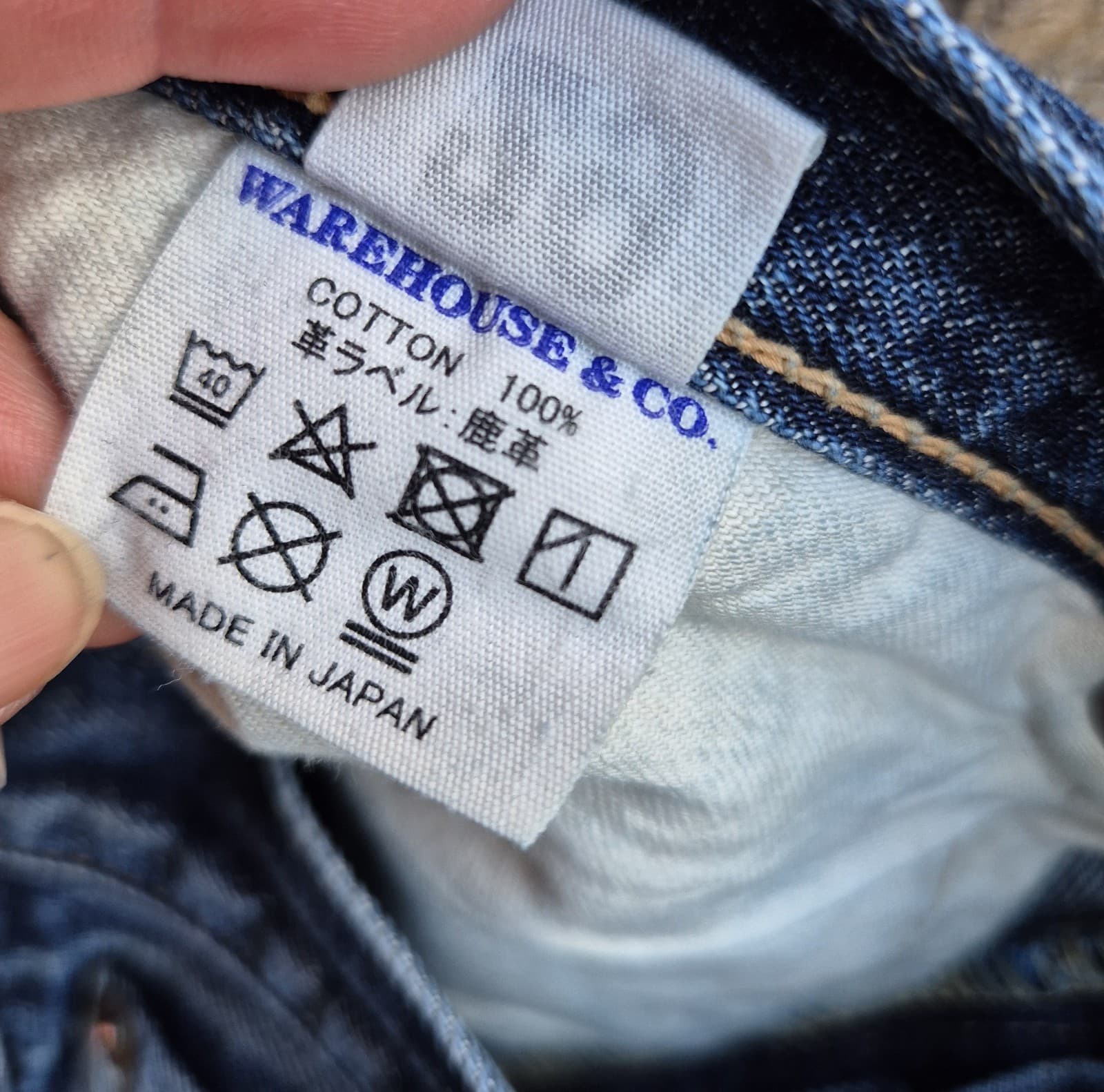 Warehouse & Co Made in Japan Lot 900XX Button-Fly Slim Tapered Jean Blue Mens 29 - Thumbnail 7