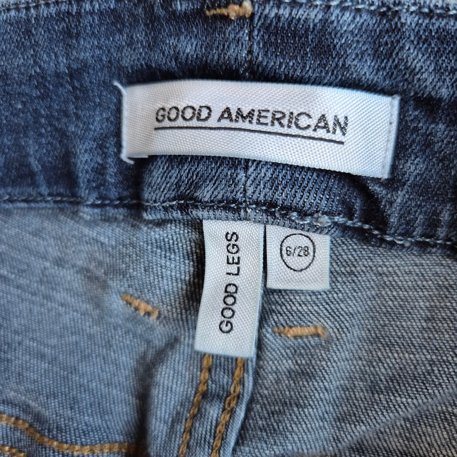 Good American Good Legs High Rise Skinny Jeans Zip Stretch Blue089 Women's 6/28 - Thumbnail 10