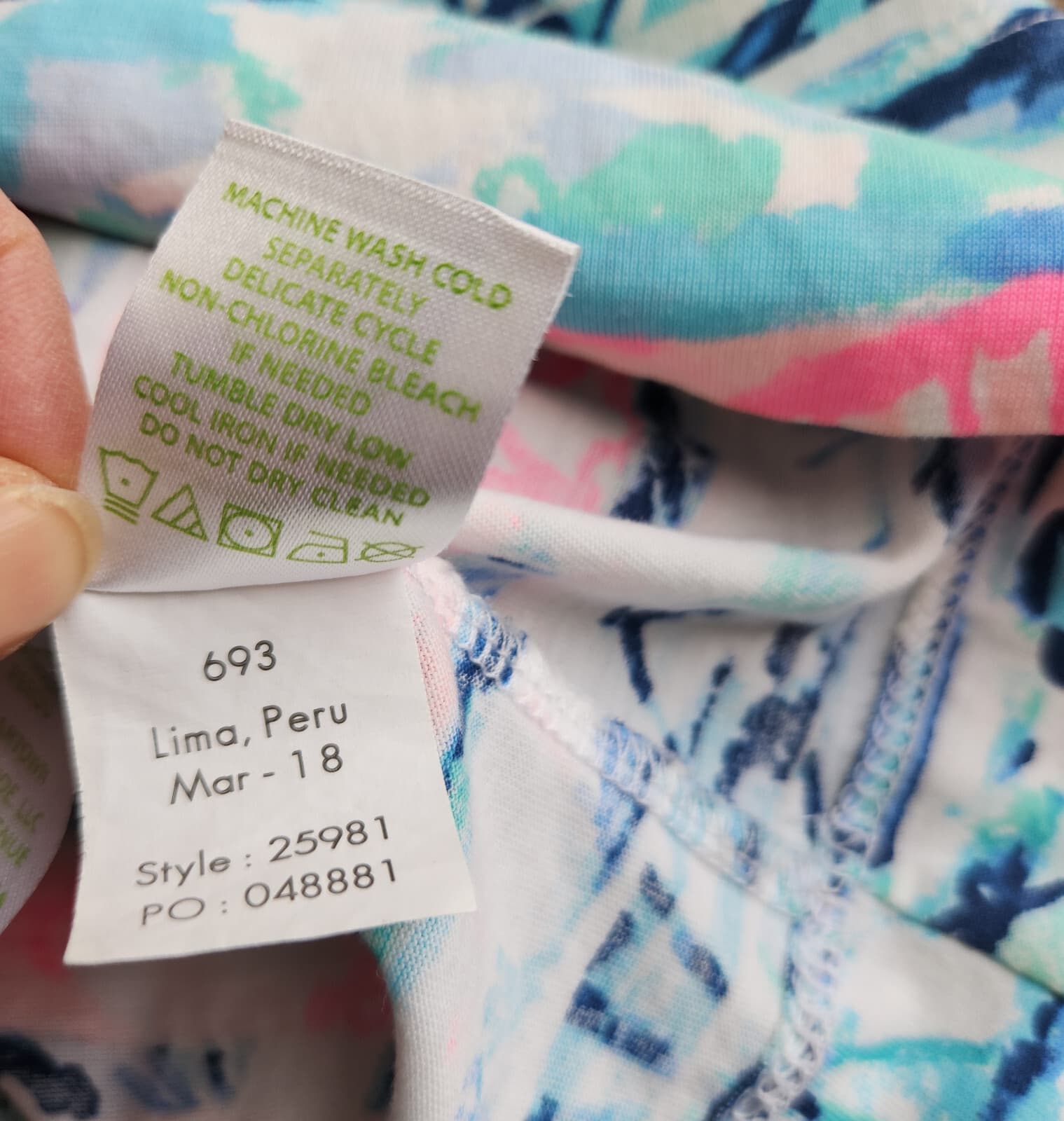 Lilly Pulitzer Marlow Short Sleeve Mini Dress A Wave From It All Pima Cotton S - Thumbnail 9