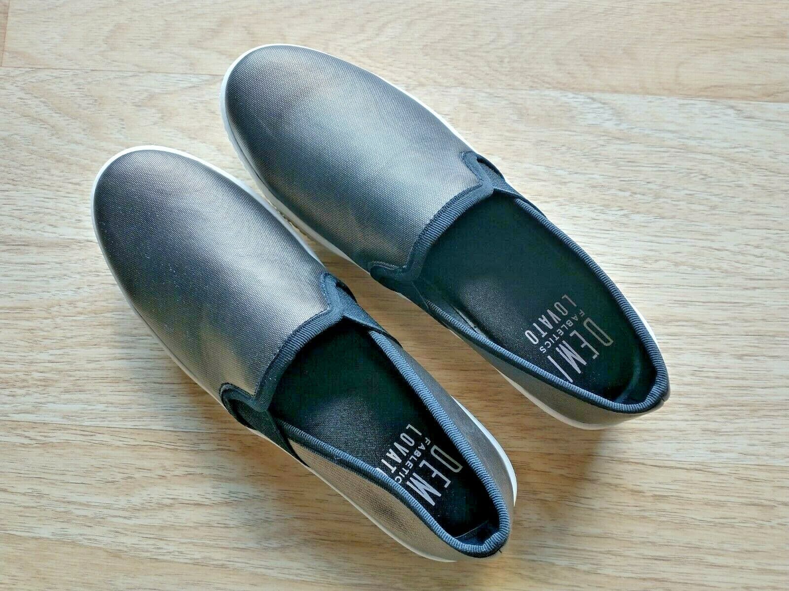 DEMI LOVATO Fabletics Knockout Loafer Slip On Flatform Gold Metallic Women US8 - Thumbnail 2