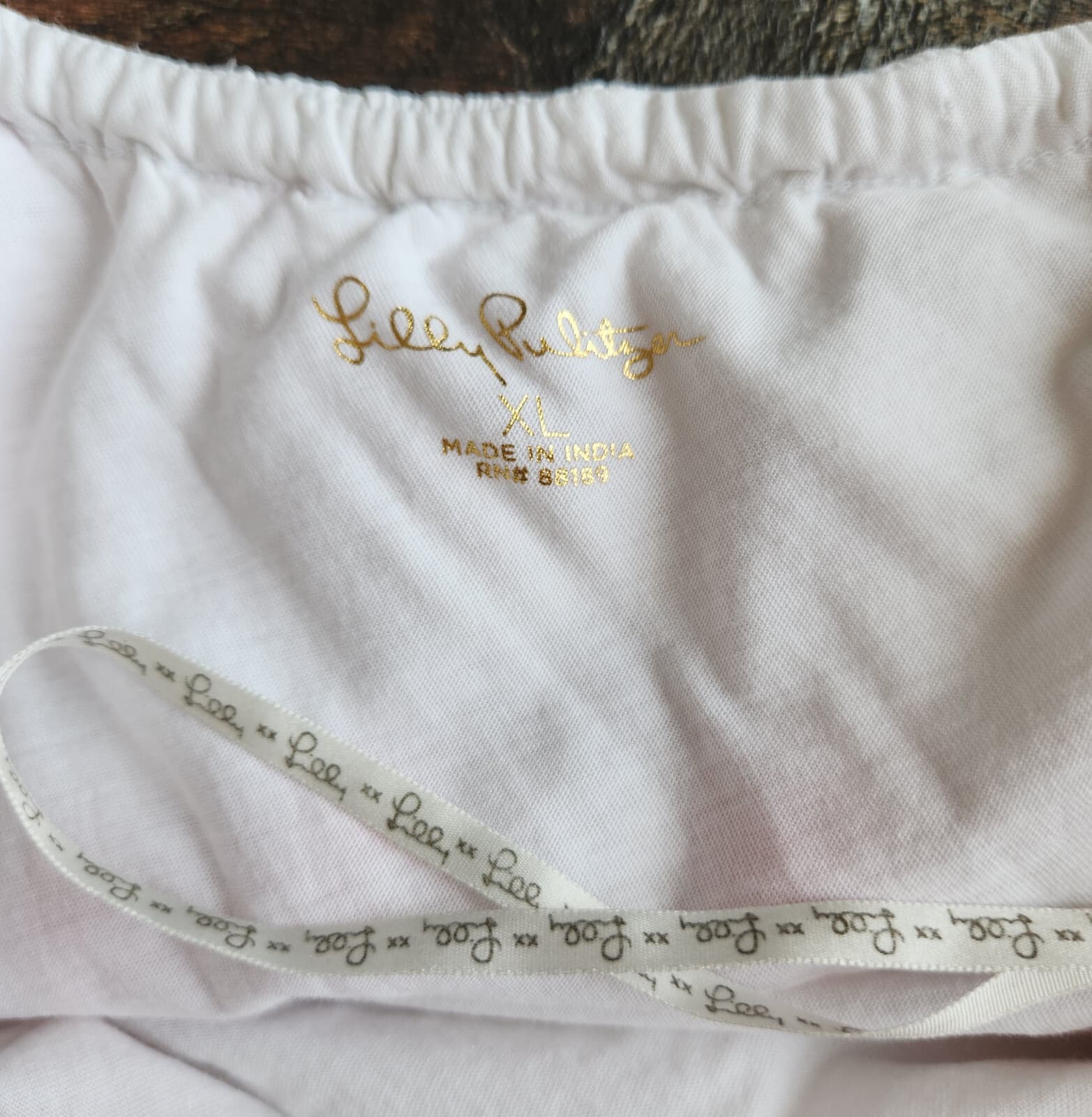 Lilly Pulitzer Idara One Shoulder Top Eyelet Pompom White Pink Pima Cotton Sz.XL - Thumbnail 13