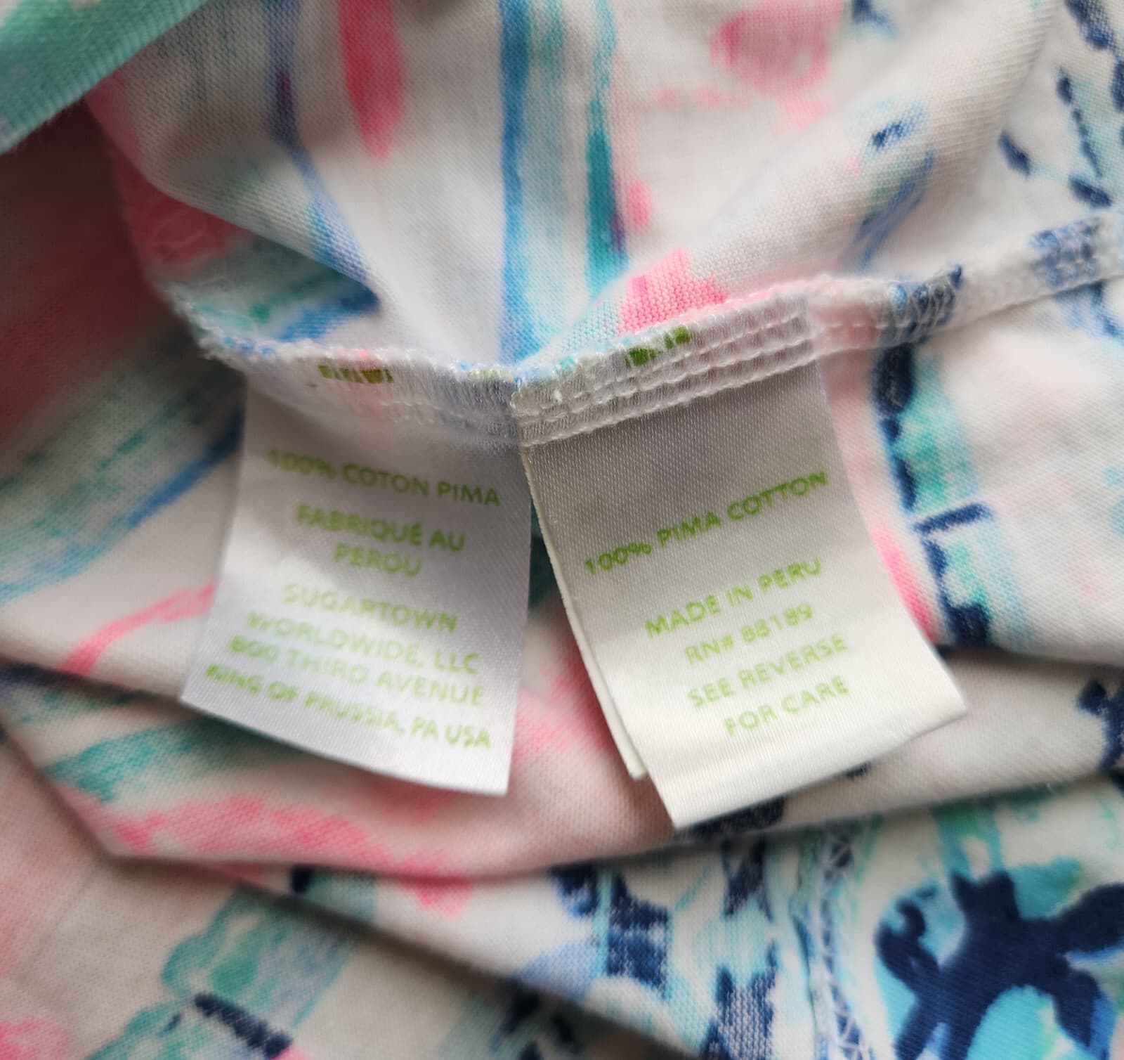 Lilly Pulitzer Marlow Short Sleeve Mini Dress A Wave From It All Pima Cotton S - Thumbnail 8