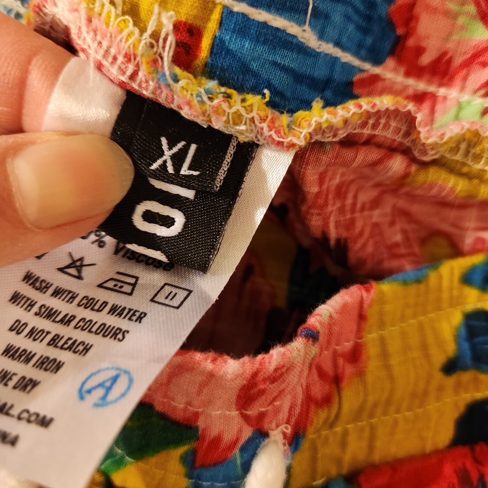 JOGAL Men's XL Floral Casual Aloha Hawaiian Shorts Drawstring Pocket Multicolor - Thumbnail 6