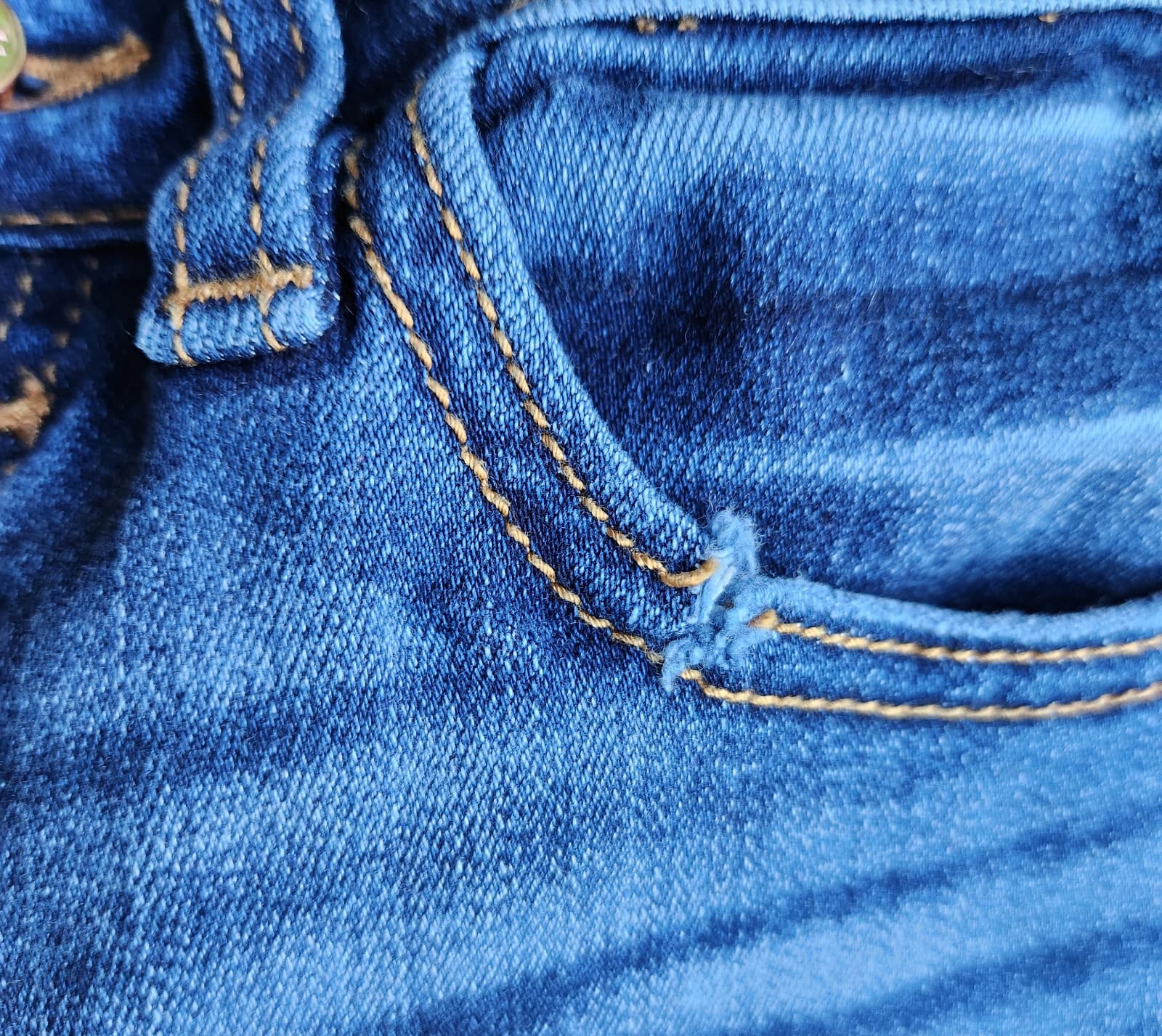 Kancan Exposed High Rise Button-Fly Skinny Jeans Distressed Blue Sz.7/27 KC9142D - Thumbnail 12