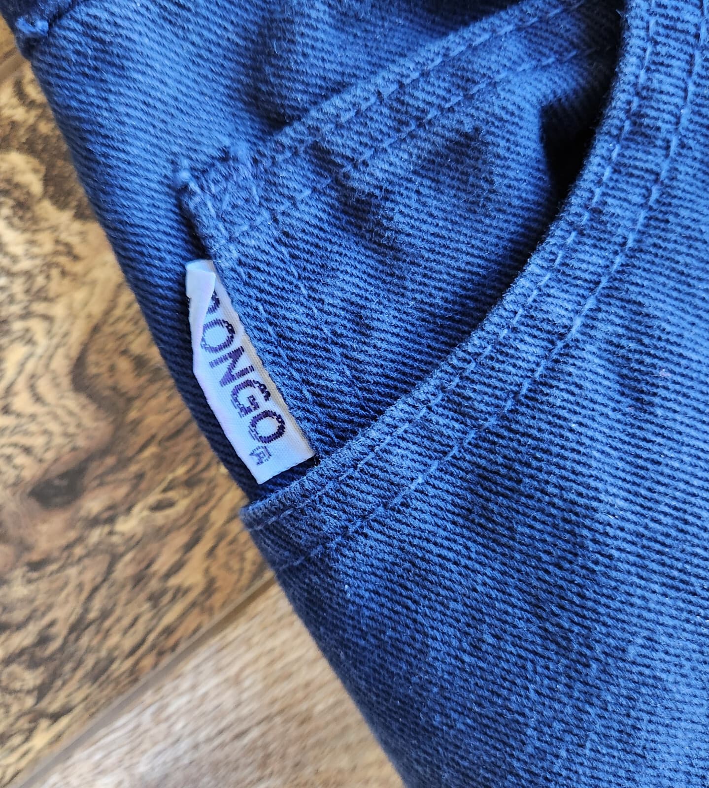 Vintage Bongo Gene Montesano Button-Fly High Waist Tapered Mom Jean Blue Sz.9 US - Thumbnail 7