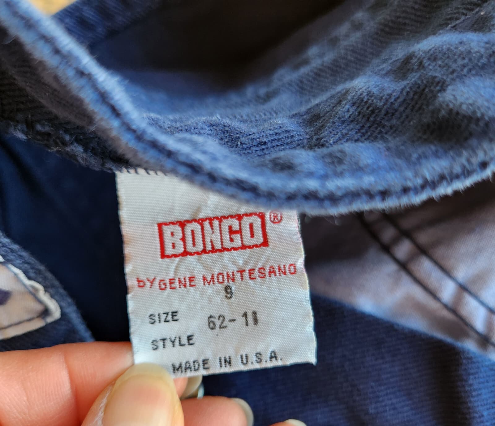 Vintage Bongo Gene Montesano Button-Fly High Waist Tapered Mom Jean Blue Sz.9 US - Thumbnail 8