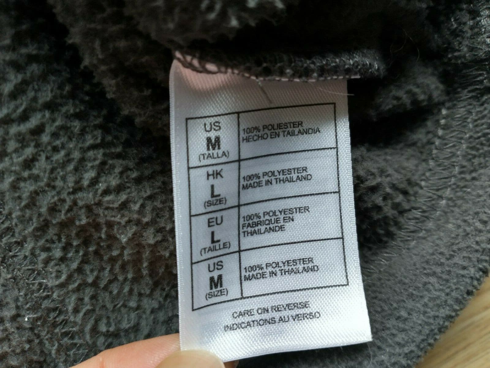 Disney Parks Resort Fleece Sweatshirt Pullover 1/4 Zip Embroidered Gray Men Sz.M - Thumbnail 4