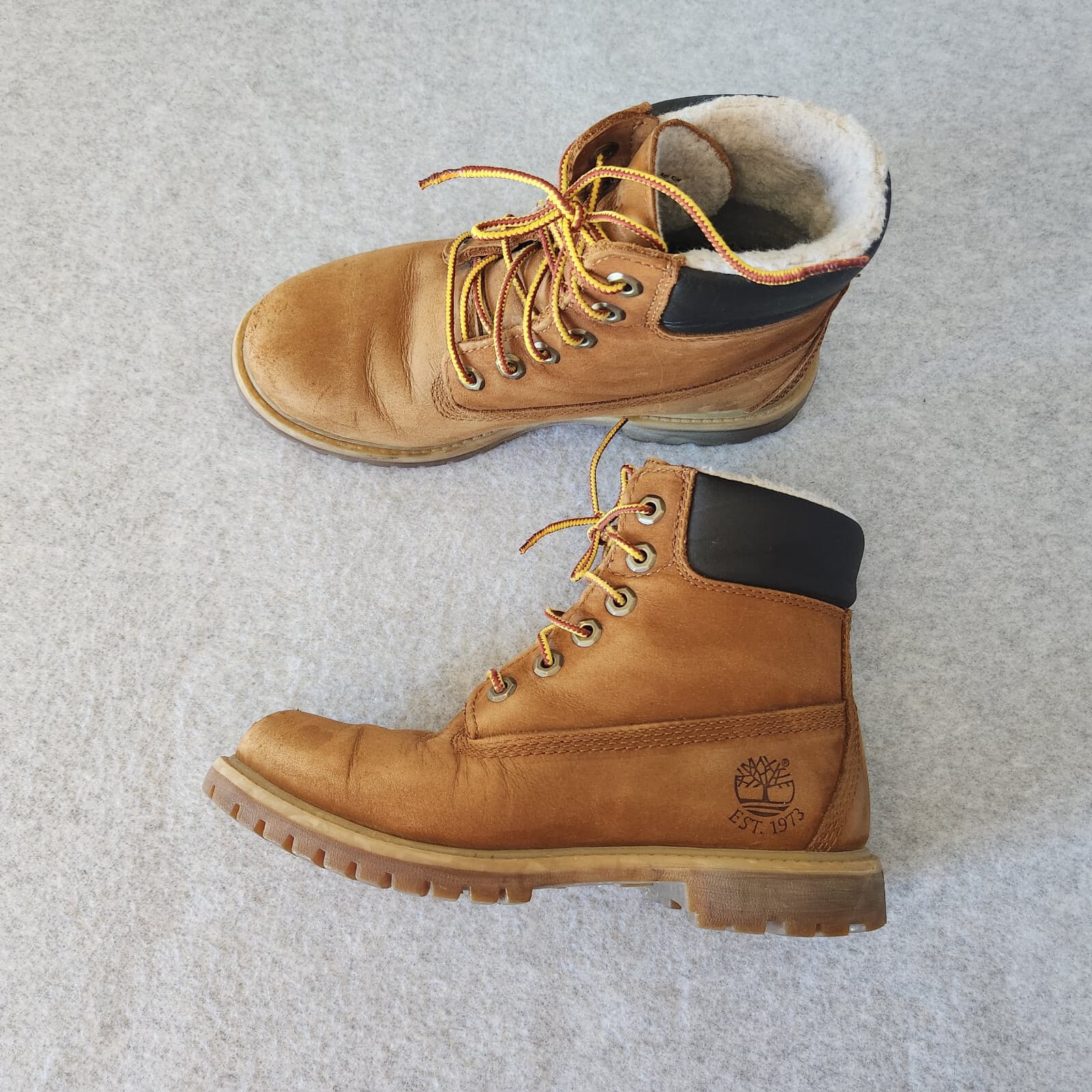 Timberland 6" Premium Leather Waterproof Ankle Boots Warm-Lining Women US 6.5 - Thumbnail 2