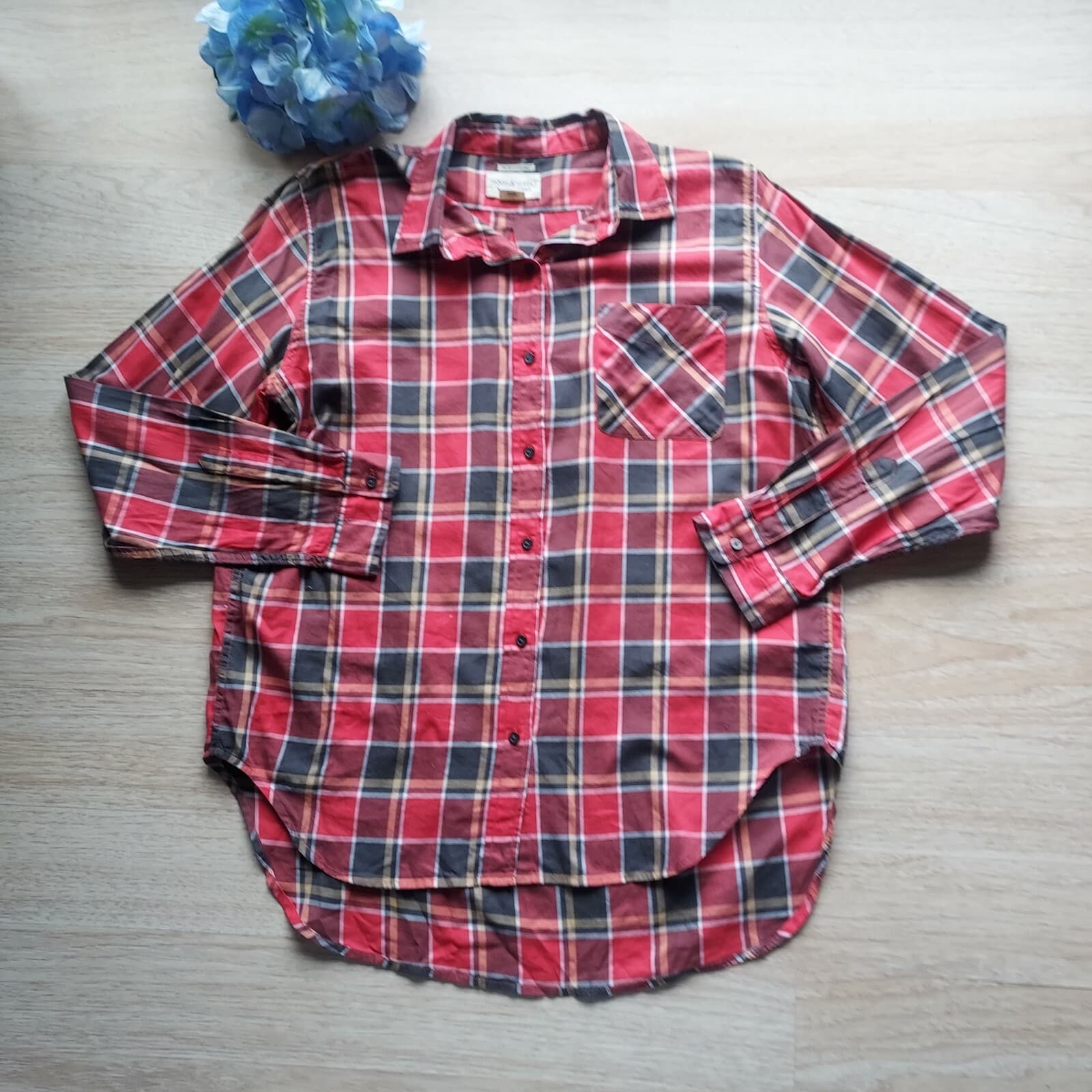 Denim & Supply RL Boyfriend Buffalo Plaid Shirt Button Long Sleeve Multicolor L - Thumbnail 6
