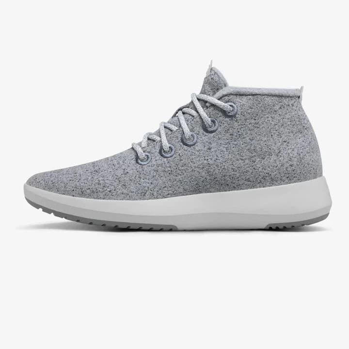 Allbirds Mizzle Merino Wool Runner-Up Ankle Sneaker Lace Light-Grey Women US7 - Thumbnail 3