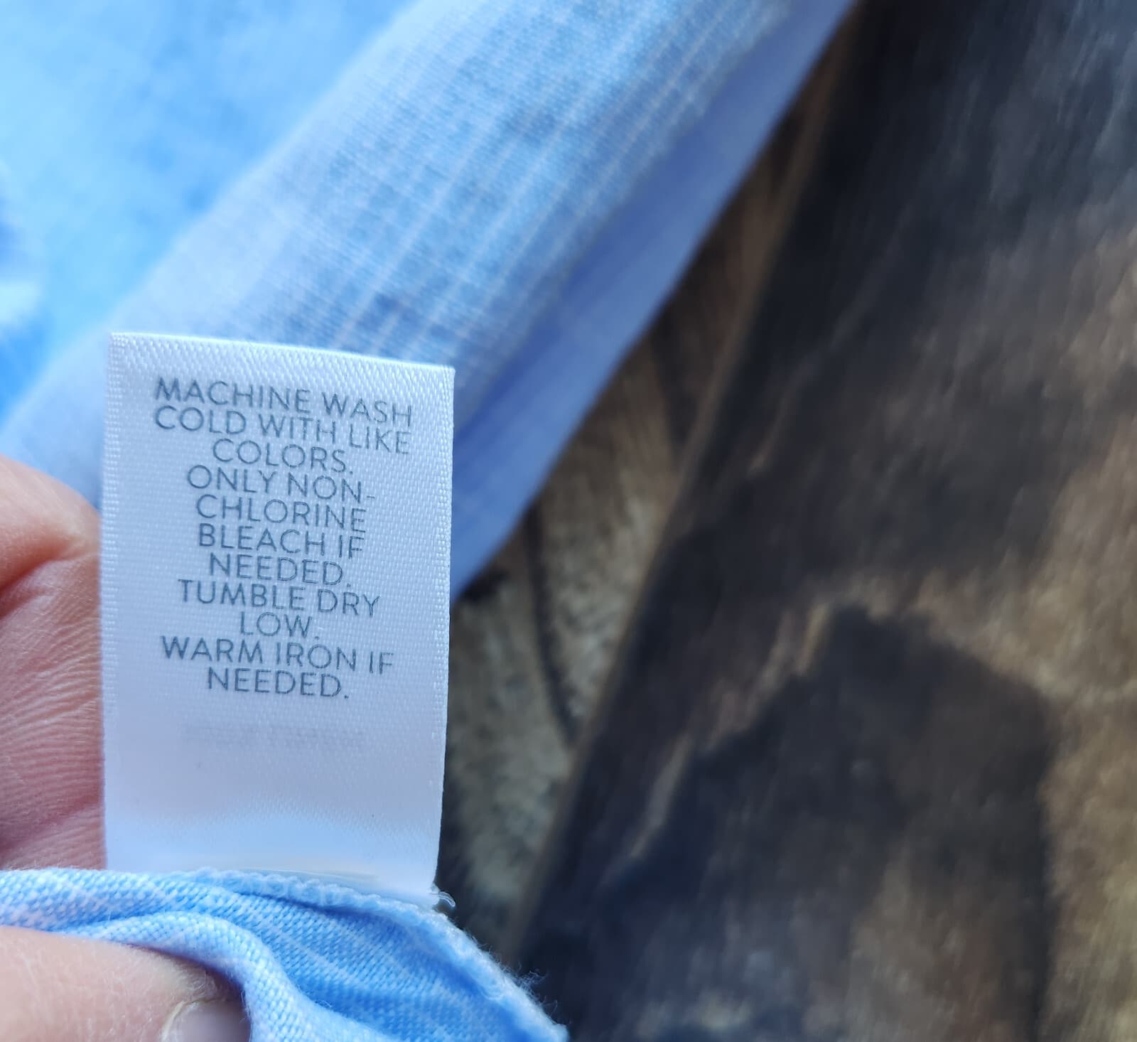 J.Jill Love Linen Popover Shirtdress Long Sleeve Pocket Pin-Strip Blue Women's L - Thumbnail 13