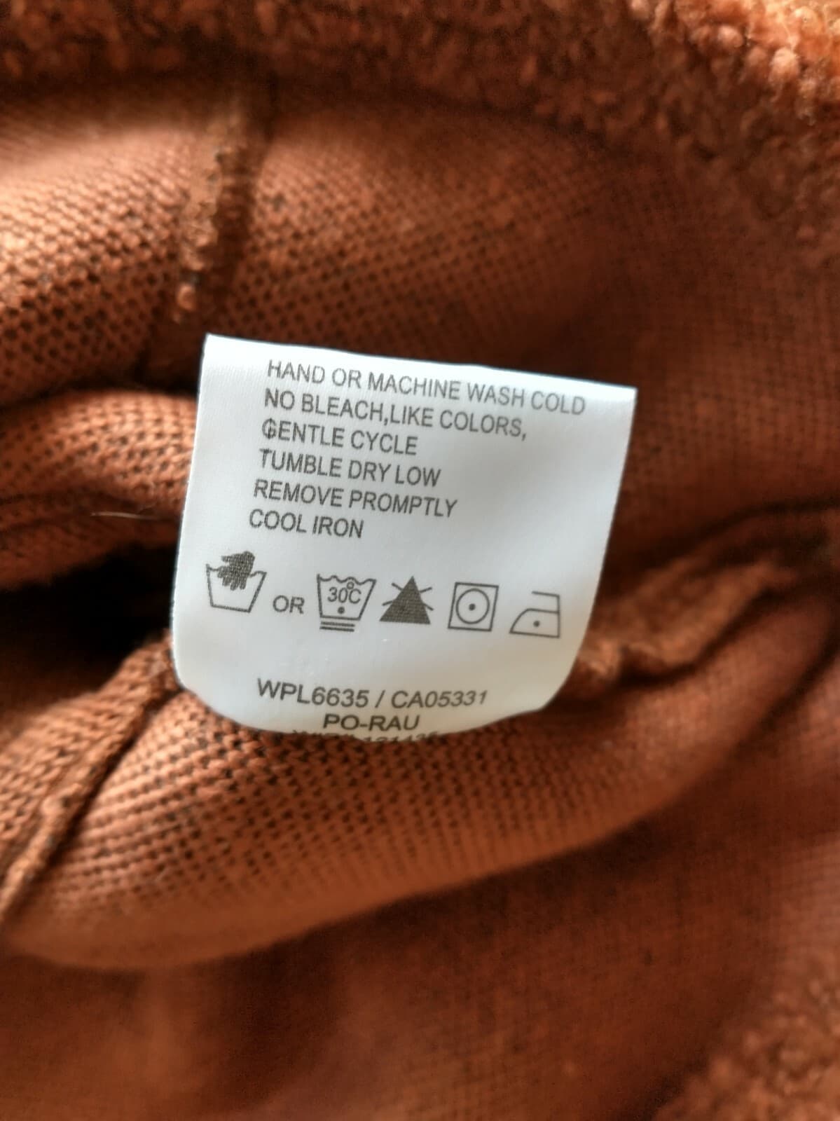 Woolrich Java Heather Acrylic Fleece Jacket Full-Zip Brown/Orange Women Sz.L - Thumbnail 9