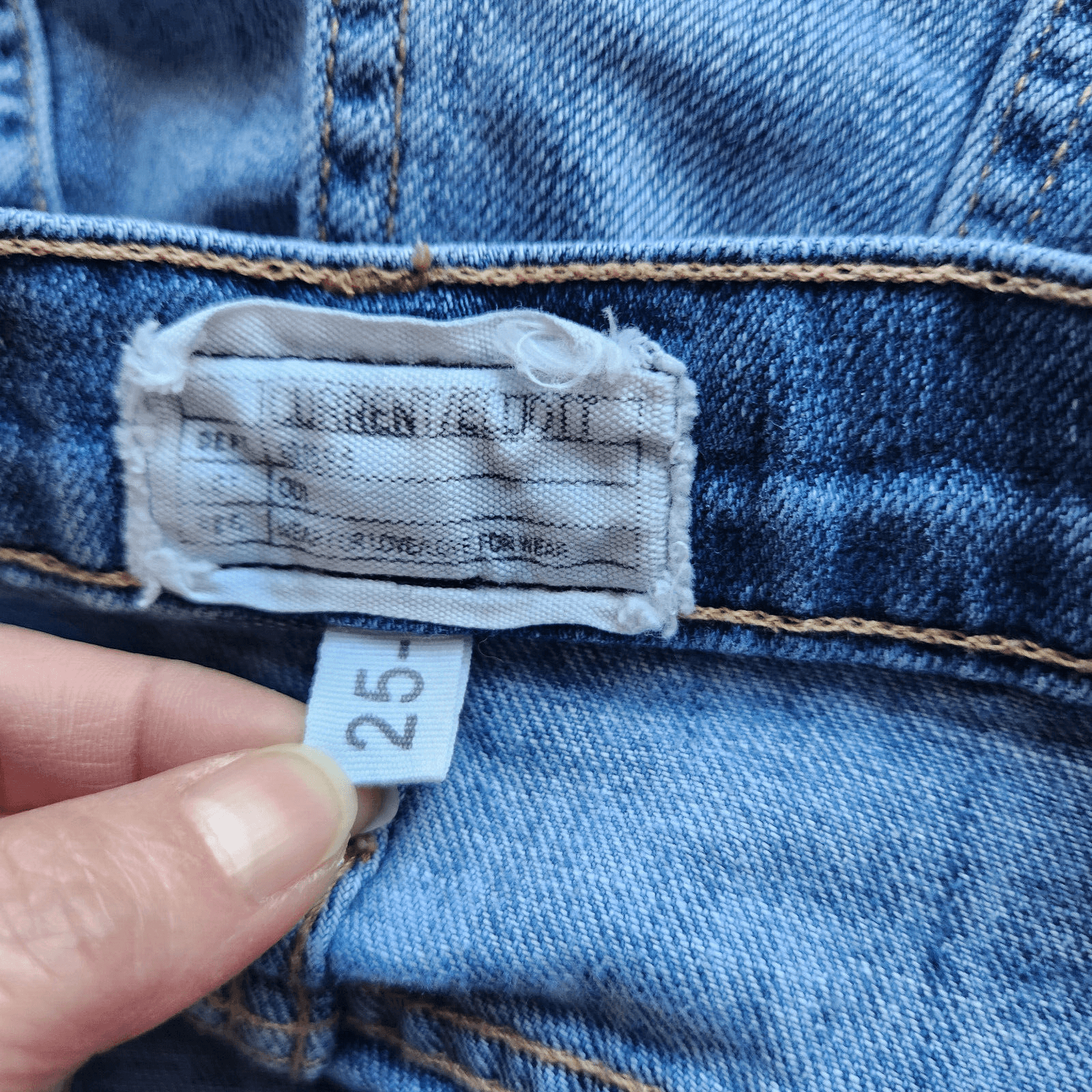 Current/Eliott The Gam Short Frayed Hem Relaxed Zip Stretch Blue Denim Women 25 - Thumbnail 7