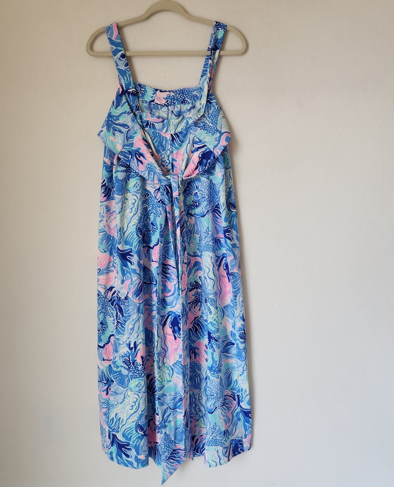 Lilly Pulitzer Tasely Wide-Leg Jumpsuit Saltwater Blue Shade Seekers Oversize 6 - Thumbnail 8