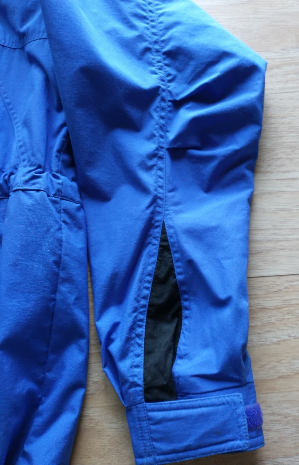 Vintage Helly Hansen Rain Windbreaker Hooded Jacket Zip-Up Blue Women Sz.M - Thumbnail 8