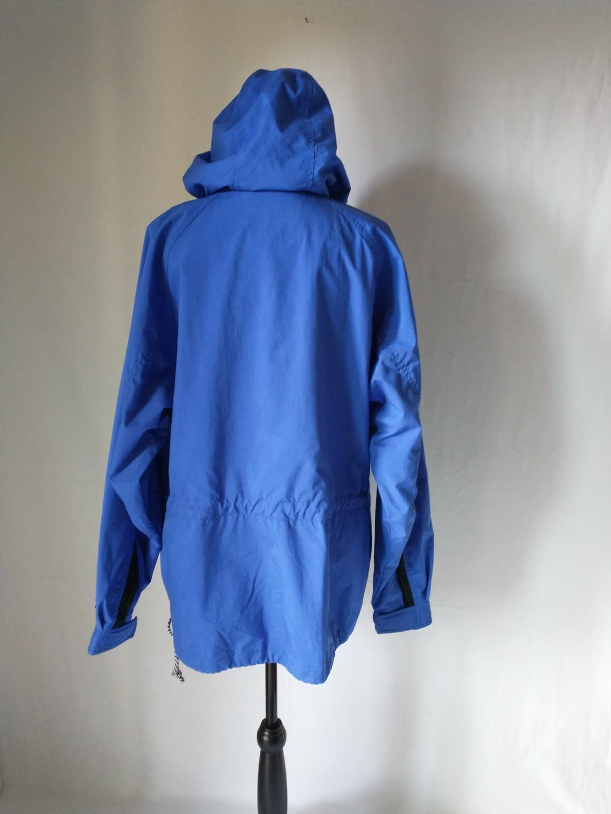 Vintage Helly Hansen Rain Windbreaker Hooded Jacket Zip-Up Blue Women Sz.M - Thumbnail 5