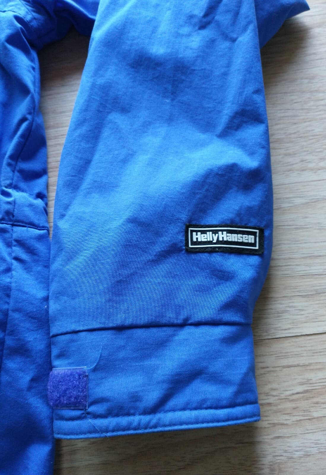 Vintage Helly Hansen Rain Windbreaker Hooded Jacket Zip-Up Blue Women Sz.M - Thumbnail 7
