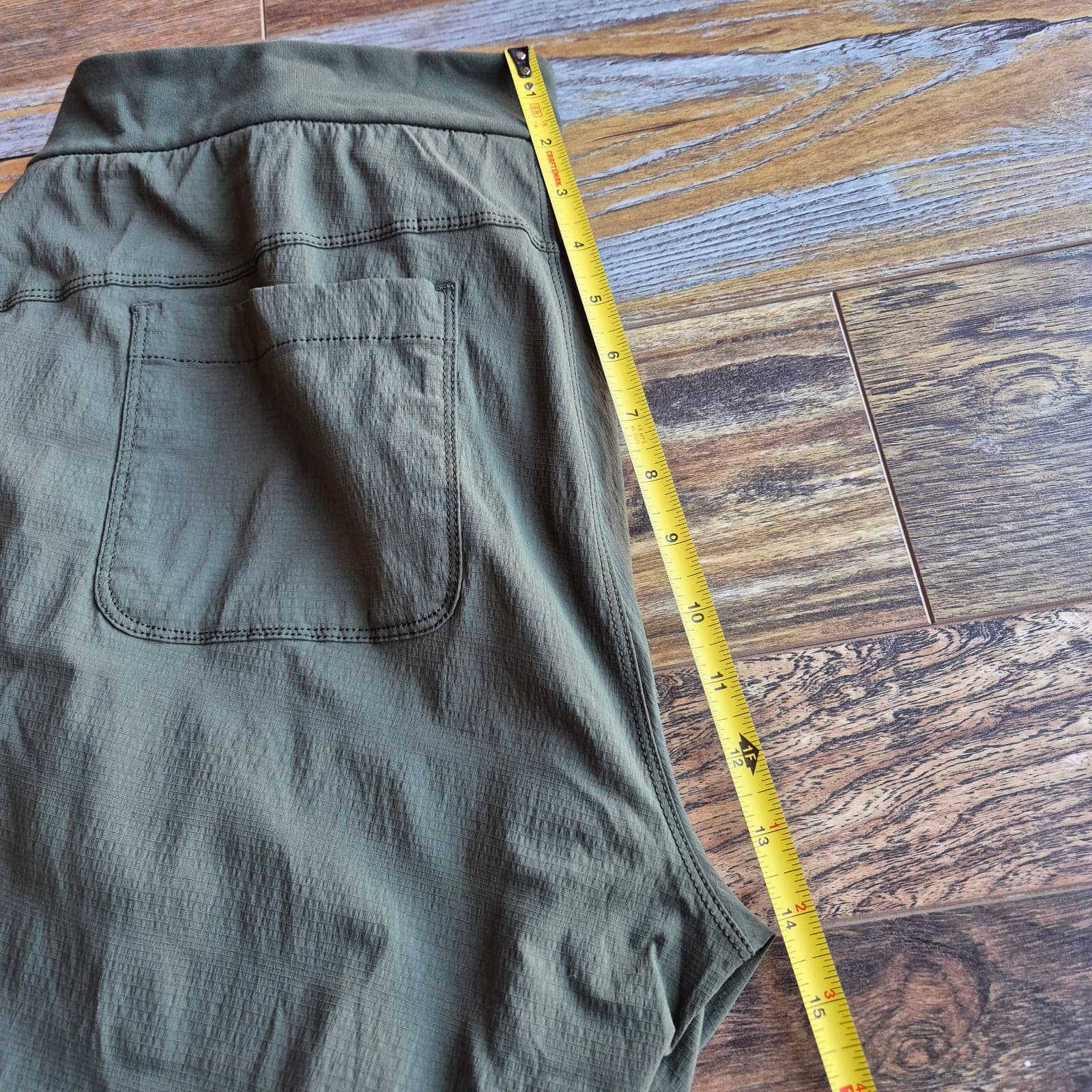 Athleta Endeavor Hiking Walking Jogger Pants Zip-Pocket Green Women's 14 #75538 - Thumbnail 14
