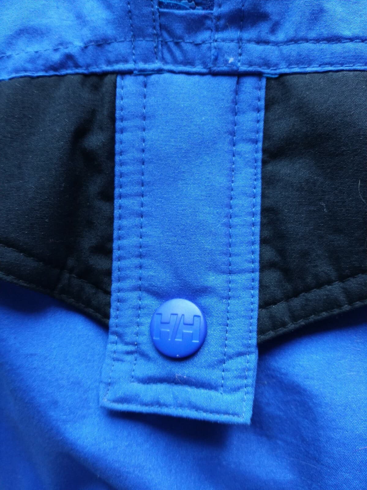 Vintage Helly Hansen Rain Windbreaker Hooded Jacket Zip-Up Blue Women Sz.M - Thumbnail 9